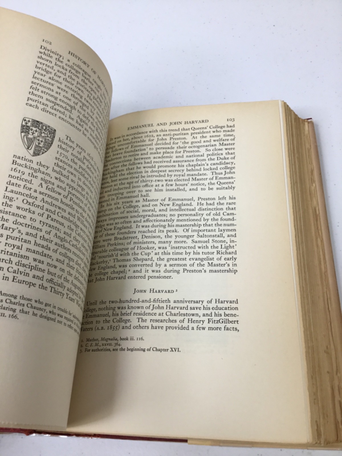 The Founding of Harvard College. Morison. 1935 HCDJ+Mylar, Illustrated