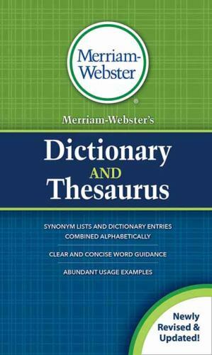 Merriam-Webster&rsquo;s Dictionary and Thesaurus, New Edition, (Mass-Market Pap – GOOD