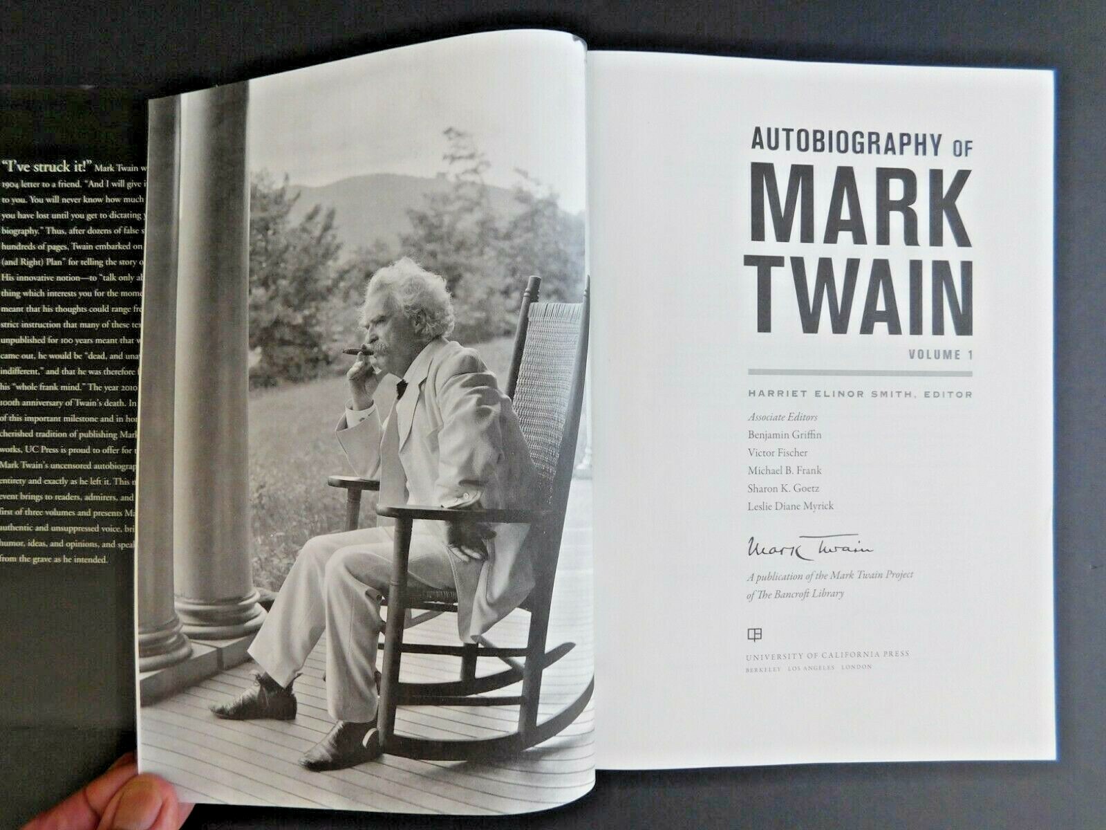 MARK TWAIN AUTOBIOGRAPHY 736 pages hardcover Unread Volume 1