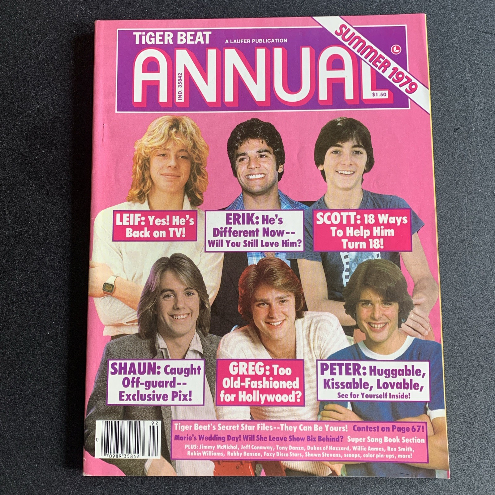Tiger Beat Annual Summer 1979 magazine Leif, Estrada, Baio, Cassidy, Evigan