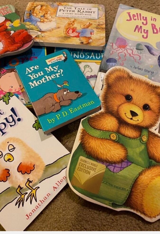 Lot of 10 Board Books for Children&rsquo;s/ Kids/ Toddler/ Preschool/Daycare Mixed