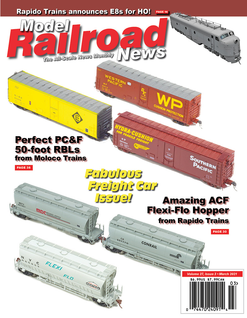 MODEL RAILROAD NEWS MAGAZINE MARCH 2021