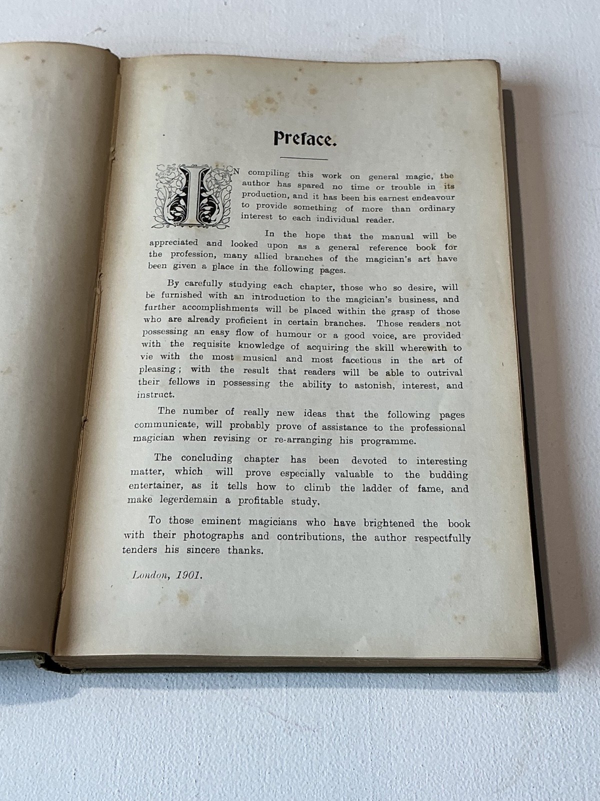 Magician Magic Handbook Selbit 1901 Hardcover illustrated Black Art scarce