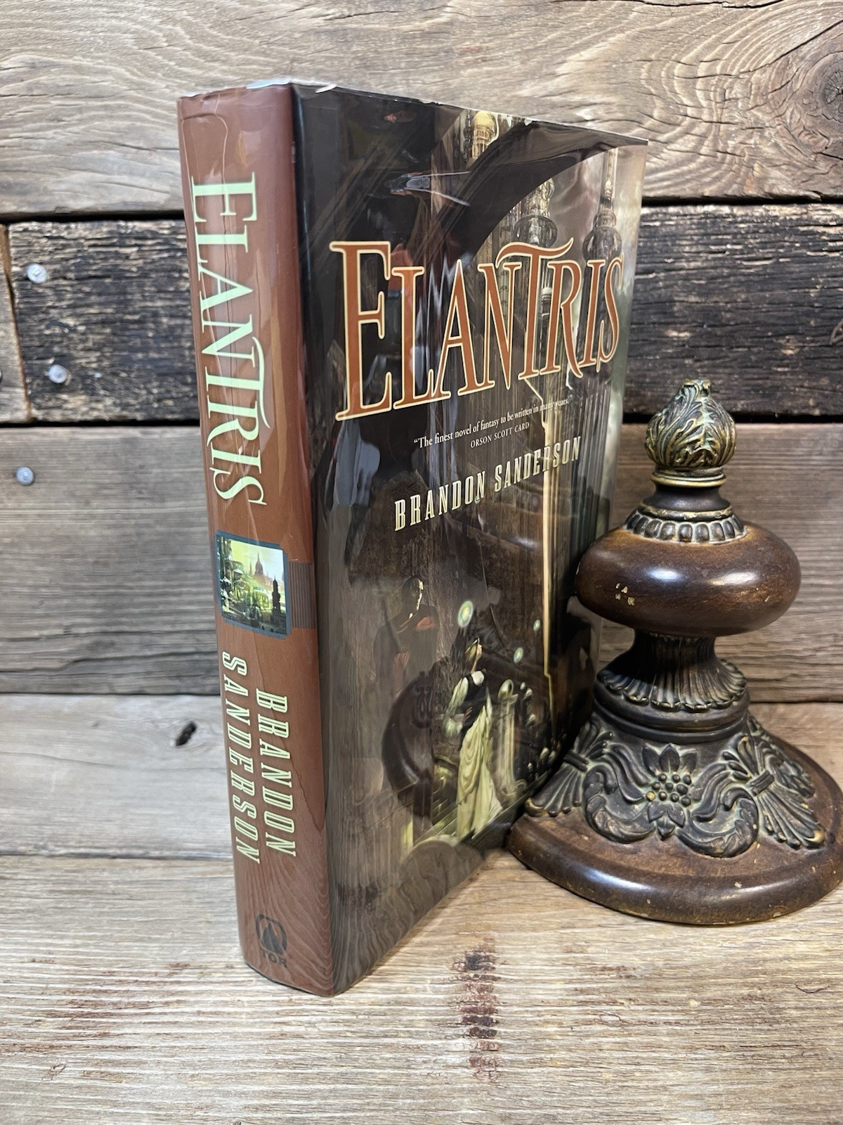 “Elantris”, Brandon Sanderson (2005, HC) First Edition/6th Print, Near Fine