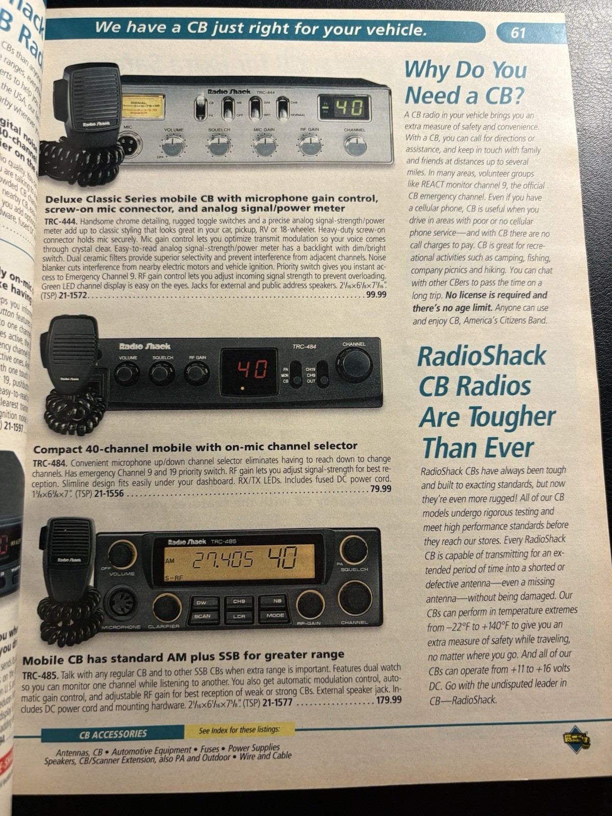 1998 RadioShack Answers Catalog Sprint CB Phones Microphones Vintage Tech NC