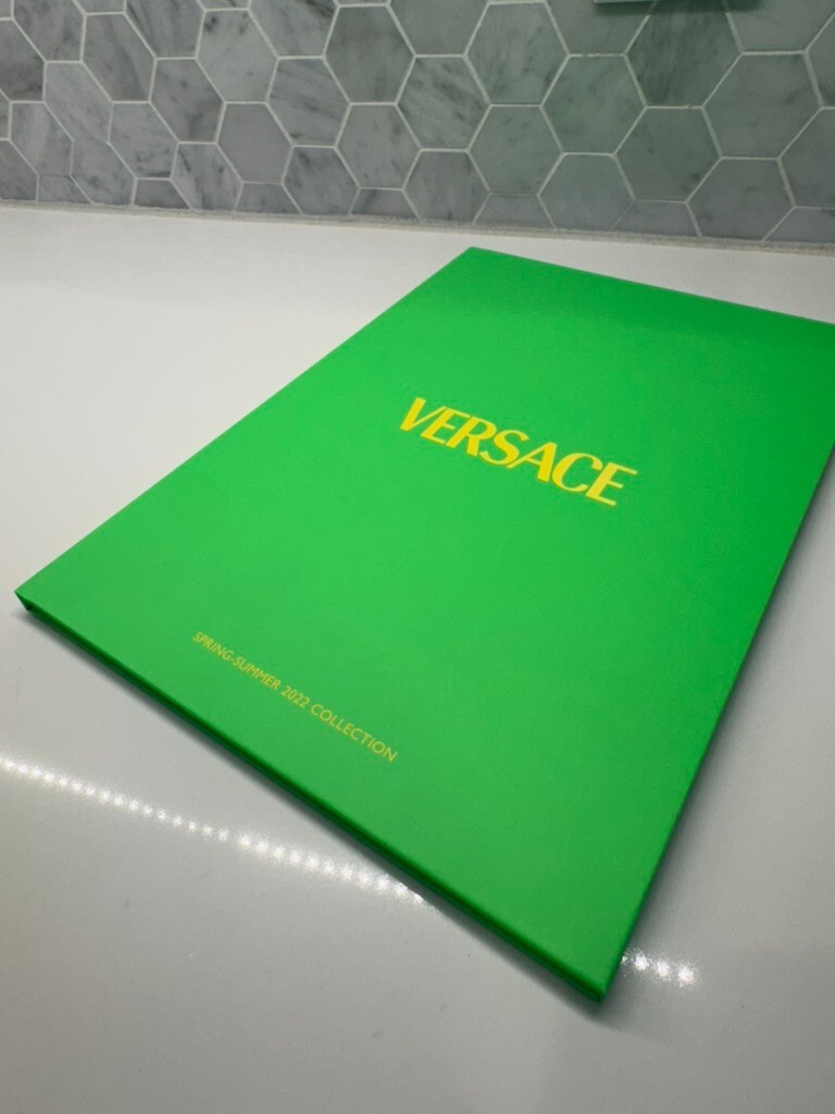 Versace SPRING-SUMMER 2022 COLLECTION Catalog Look Book Womens Men Runway Coffee