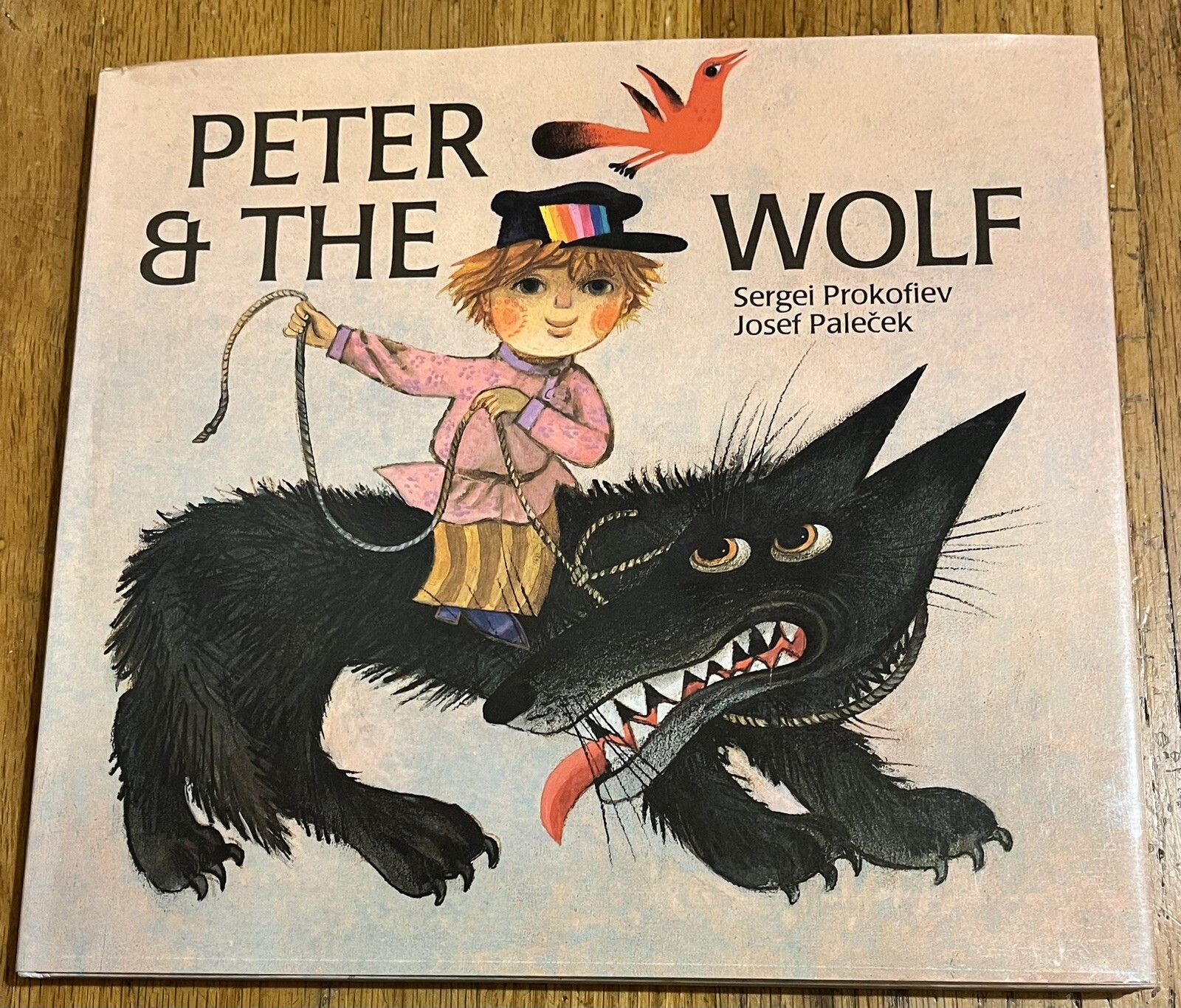 PETER AND THE WOLF : Sergei Prokofiev : illus Josef Palecek : hbdj : vintage