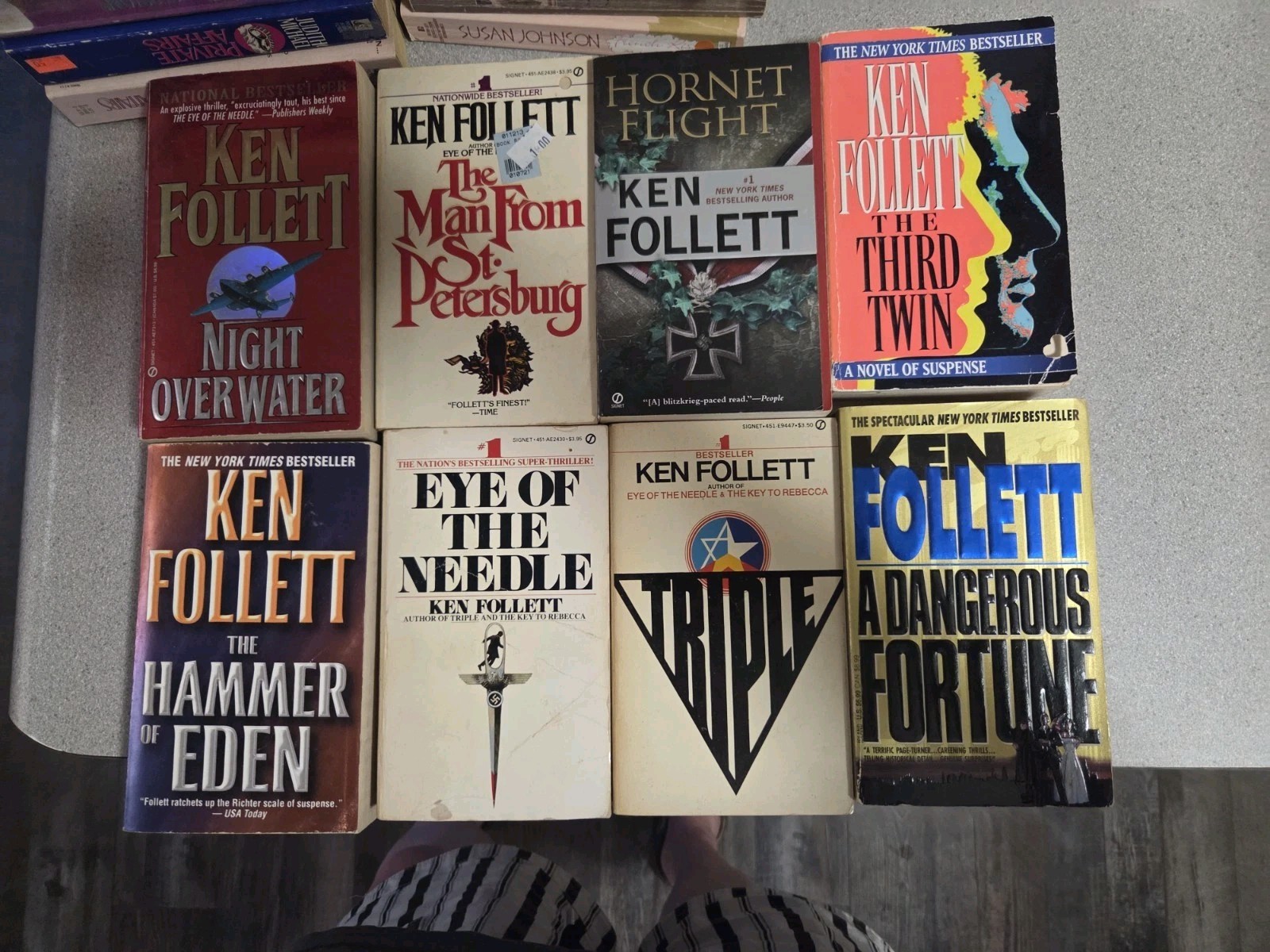Ken Follett Lot Of 8 Books Paperback