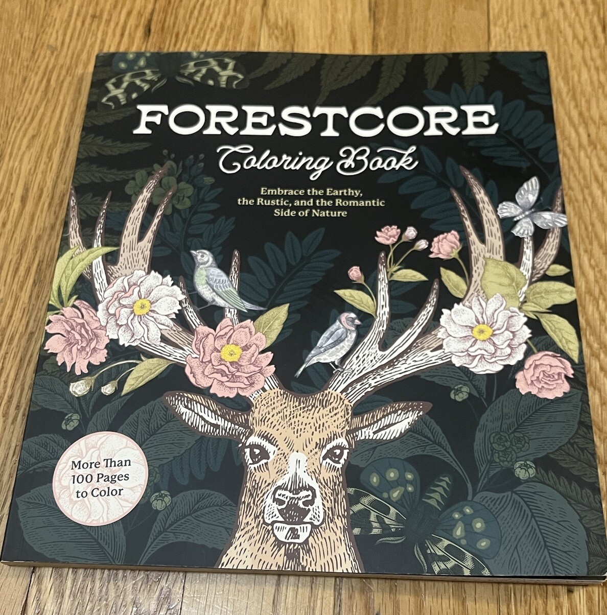 Forestcore Coloring Book 128 Pages Forest to Life Deer Mushrooms Butterflies Art