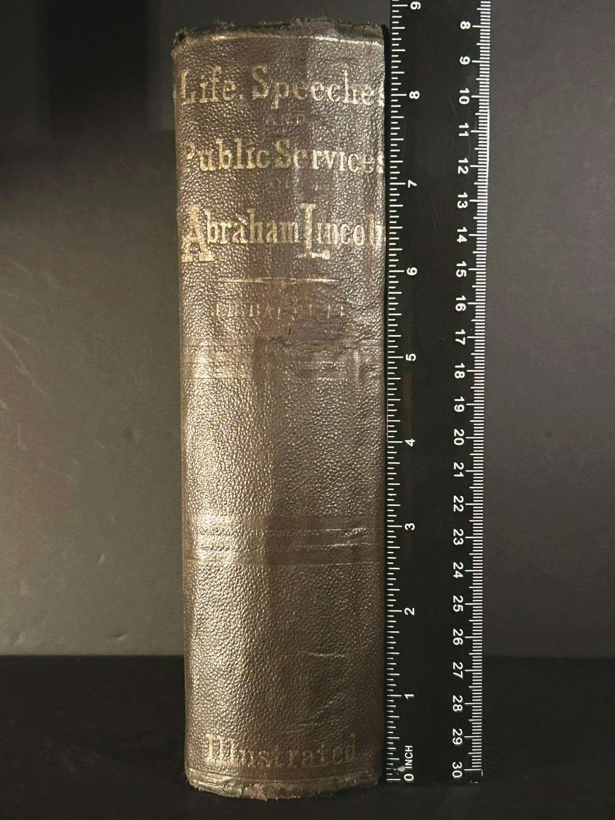ABRAHAM LINCOLN by Barrett HISTORY Americana CIVIL WAR Slavery ILLUSTRATED 1865