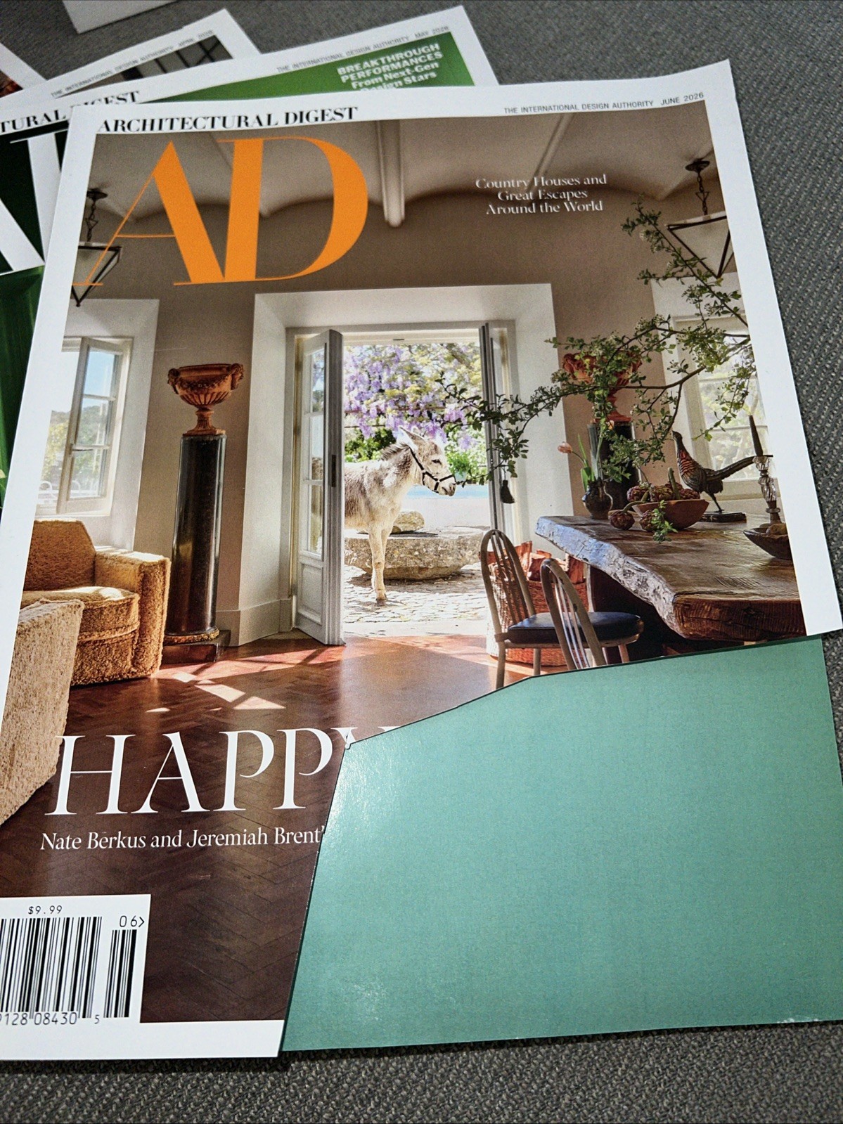 ARCHITECTURAL DIGEST MAGAZINE Lot Of 4 Mar to Jun 2026 Issues (Address Removed)