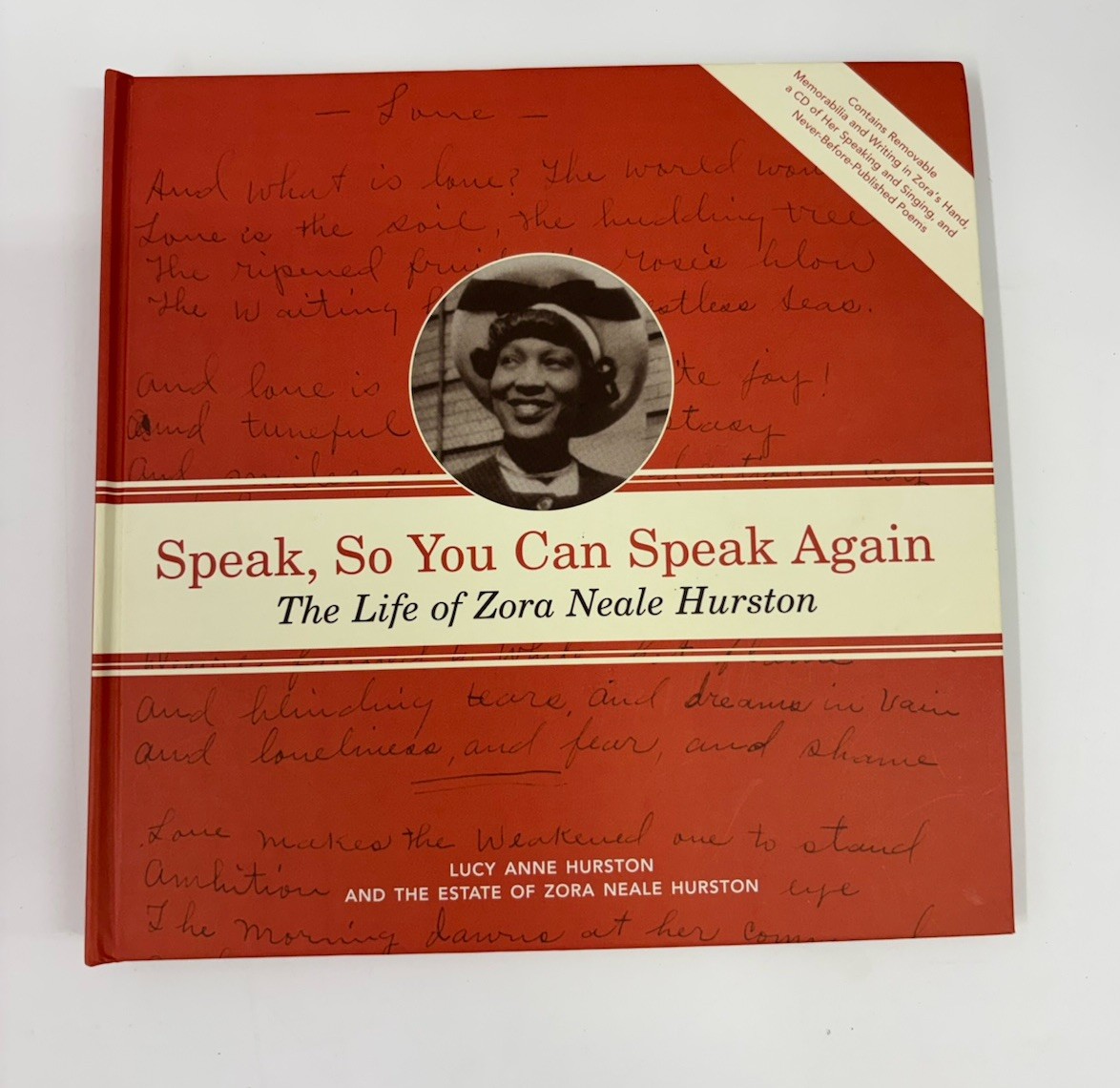 SIGNED 1st Ed Speak So You Can Speak Again Zora Neale Hurston Hardcover + CD