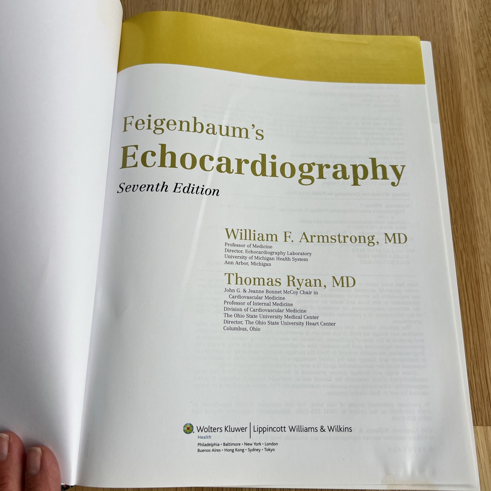 Feigenbaum&rsquo;s Echocardiography by Thomas Ryan and William F. Armstrong (2009,…