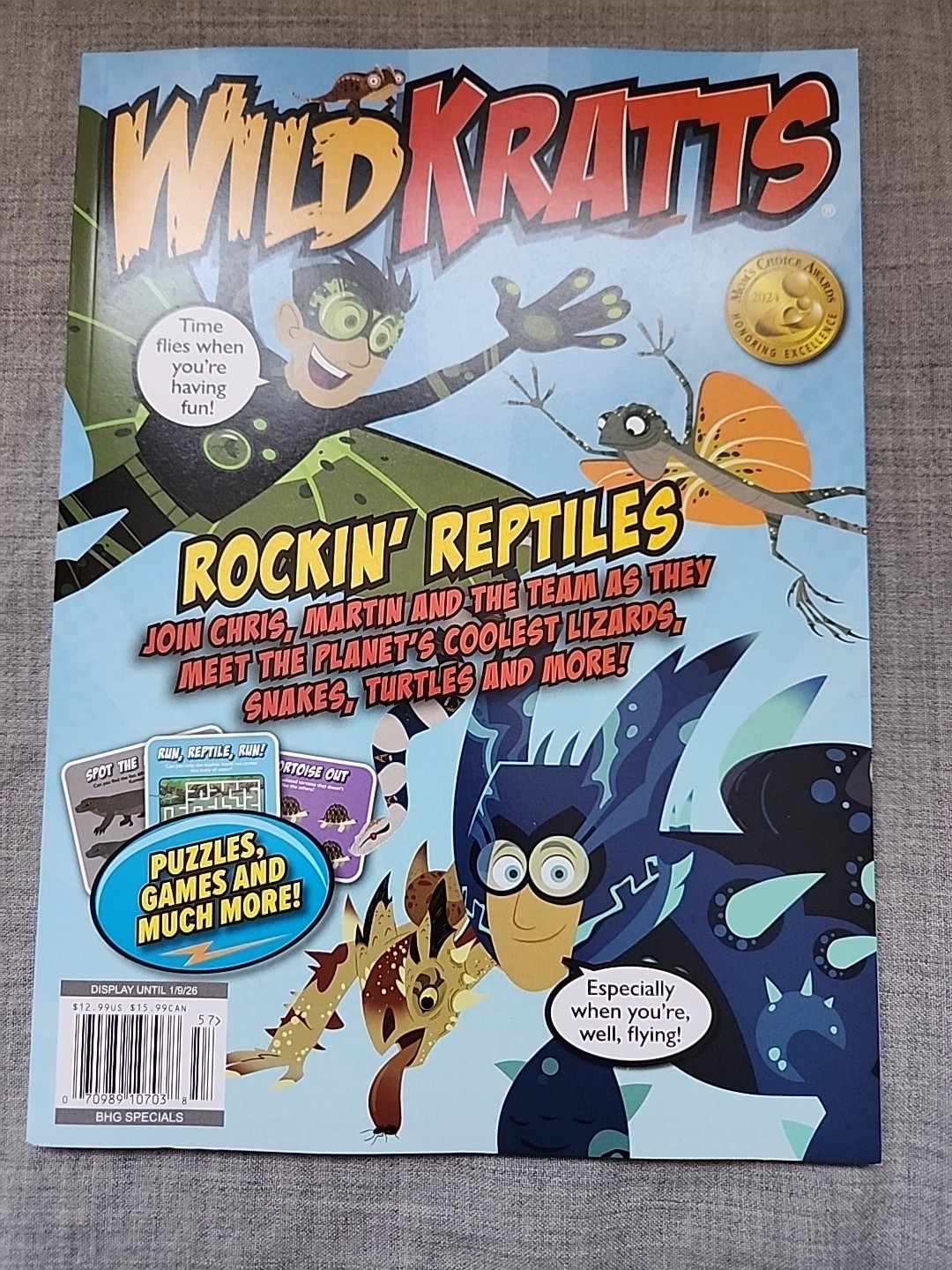 Wild Kratts Magazine Dec 2025 Rockin’ Reptiles