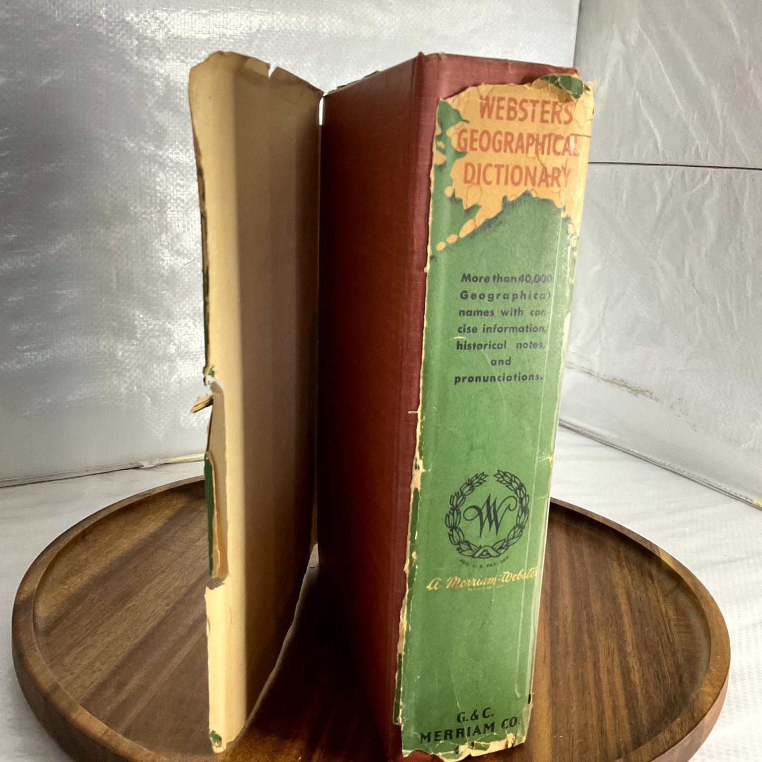 Webster&rsquo;s Geographical Dictionary Merriam-Webster 1950s Maps Atlas