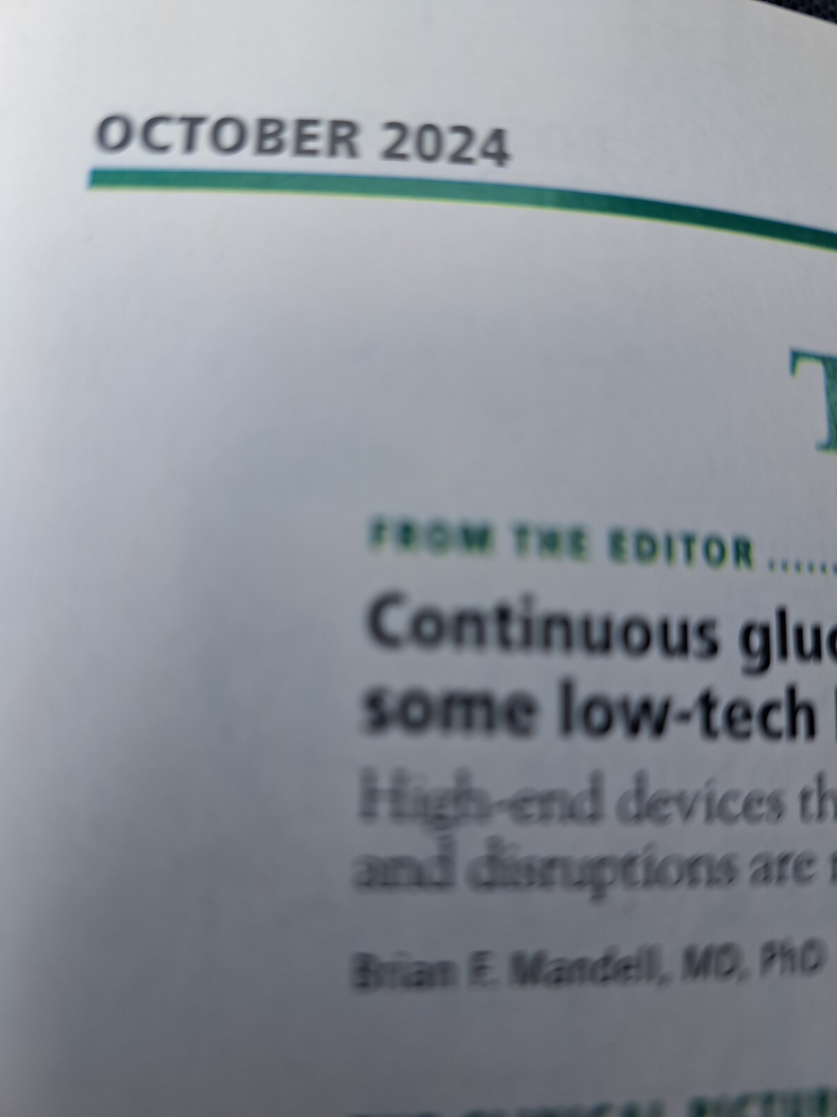 Cleveland Clinic Journal of Medicine Magazine October 2024 Glucose, Thoracic