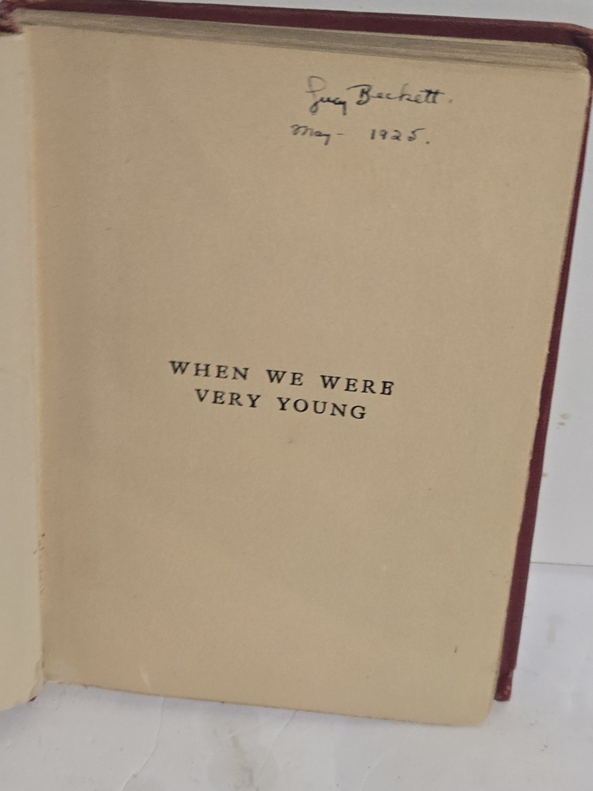 A. A. Milne When We Were Very Young Hardcover Illus E. P. Dutton English