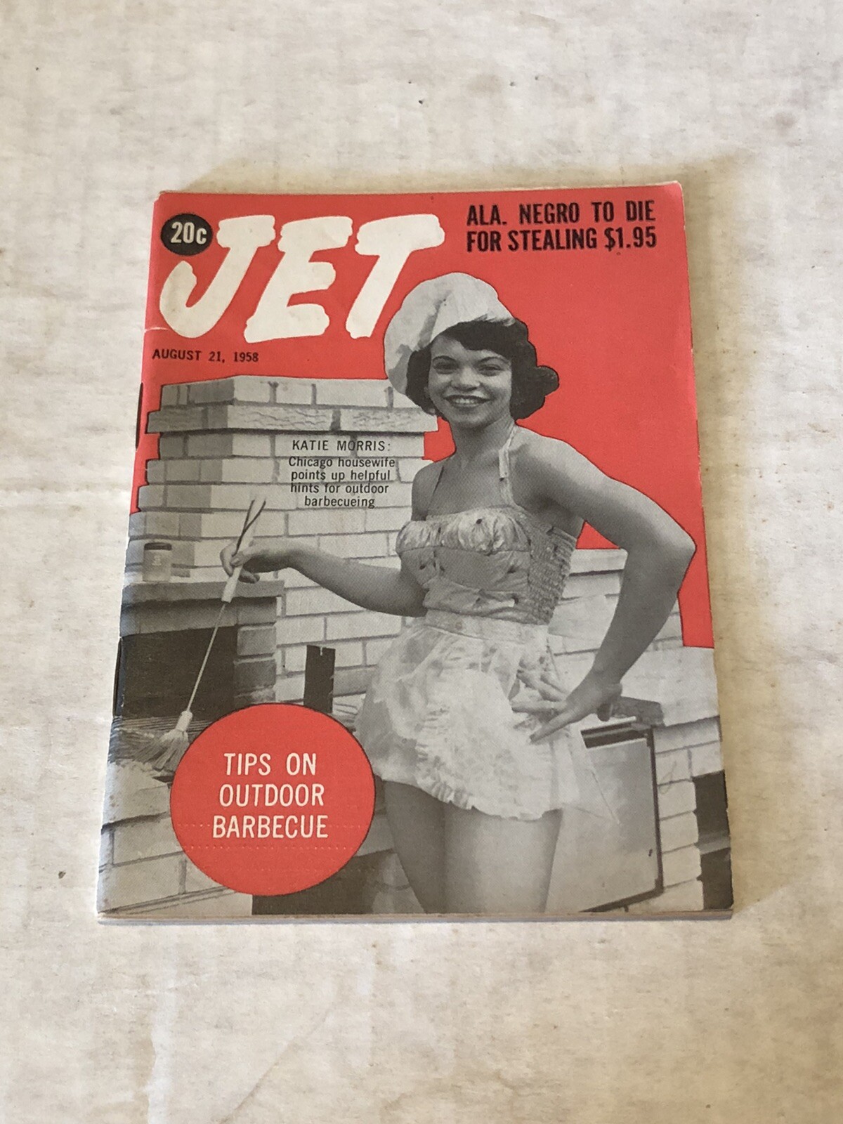 JET MAGAZINE Aug. 21, 1958 Alabama Negro To Die For Stealing $1.95, Very Good