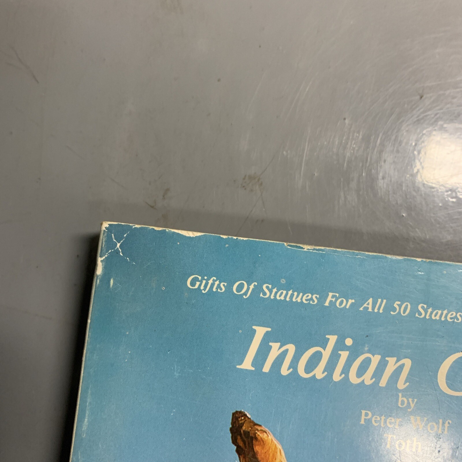 Indian Giver Signed by Peter Wolf Toth Native American Wood Sculptures 1983 Book