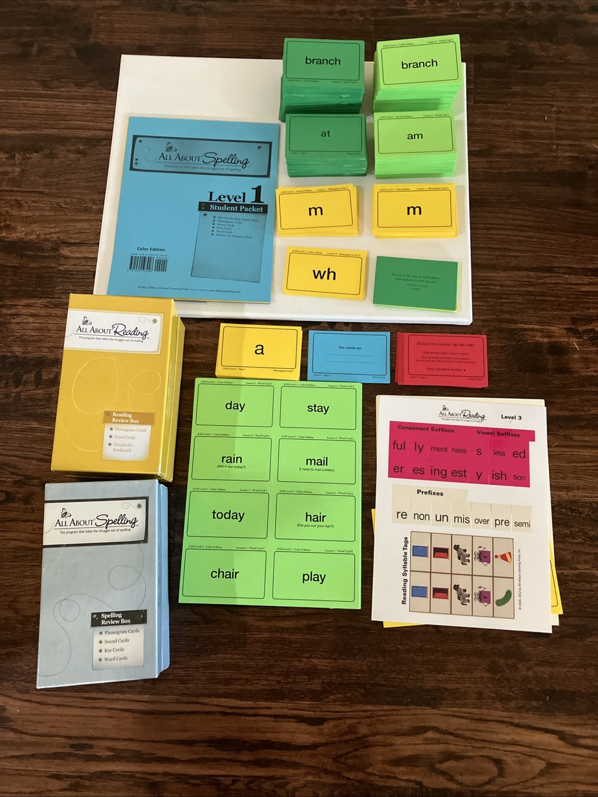 All About Reading / All About Spelling Hundreds Of Flash Cards SEE DESCRIPTION