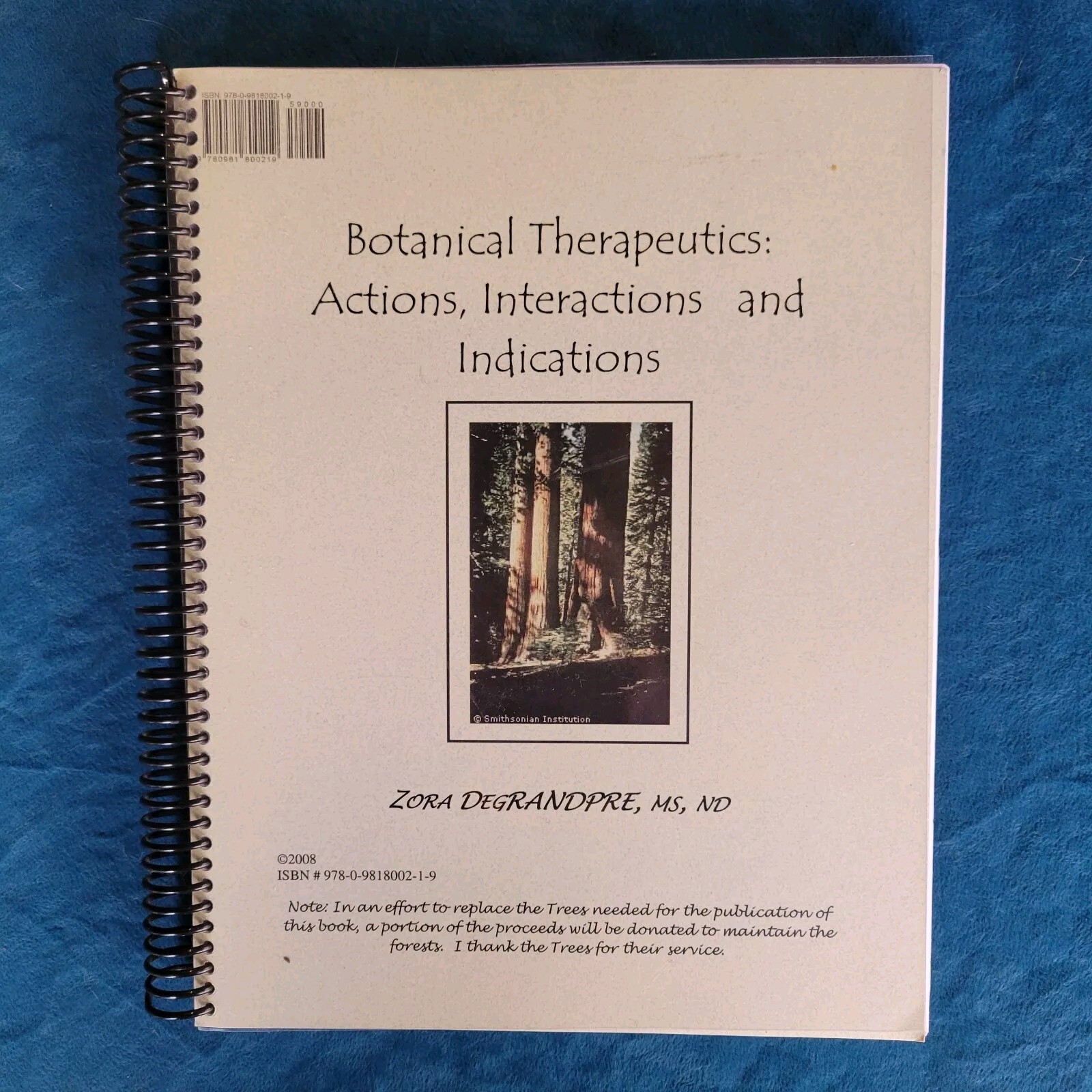 BOTANICAL THERAPEUTICS : ACTIONS , INTERACTIONS , AND INDICATIONS ; 307 PAGES