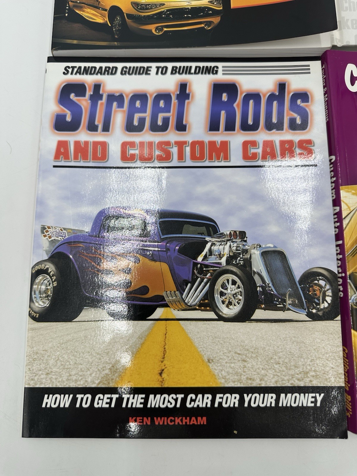 Custom Car Books Lot Of 4 Custom Interiors American Dream Cars Hot Rods Street