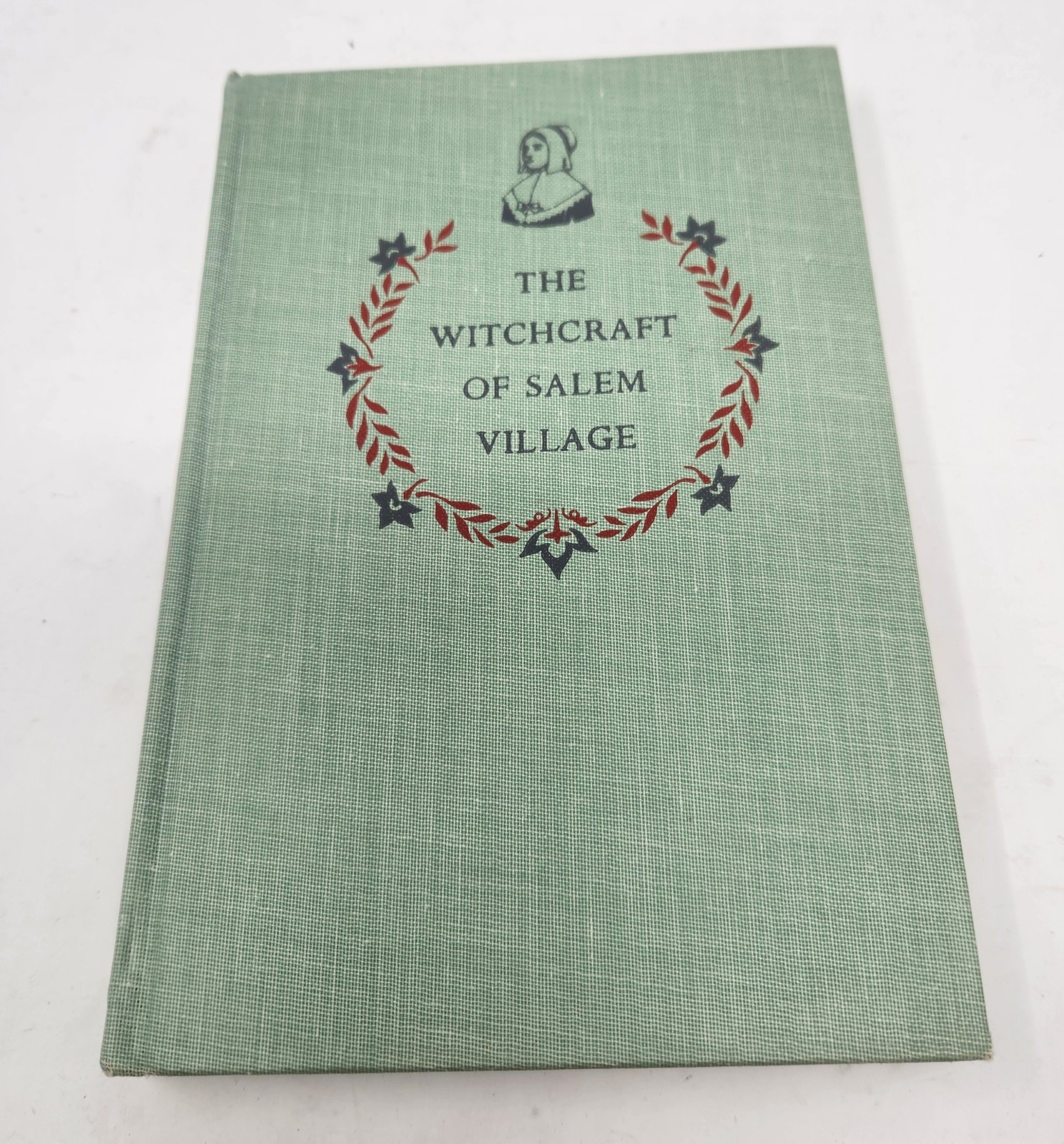 Vtg 1956 Salem Witchcraft Book Witch Trials Occult Supernatural Gallows Hill Art