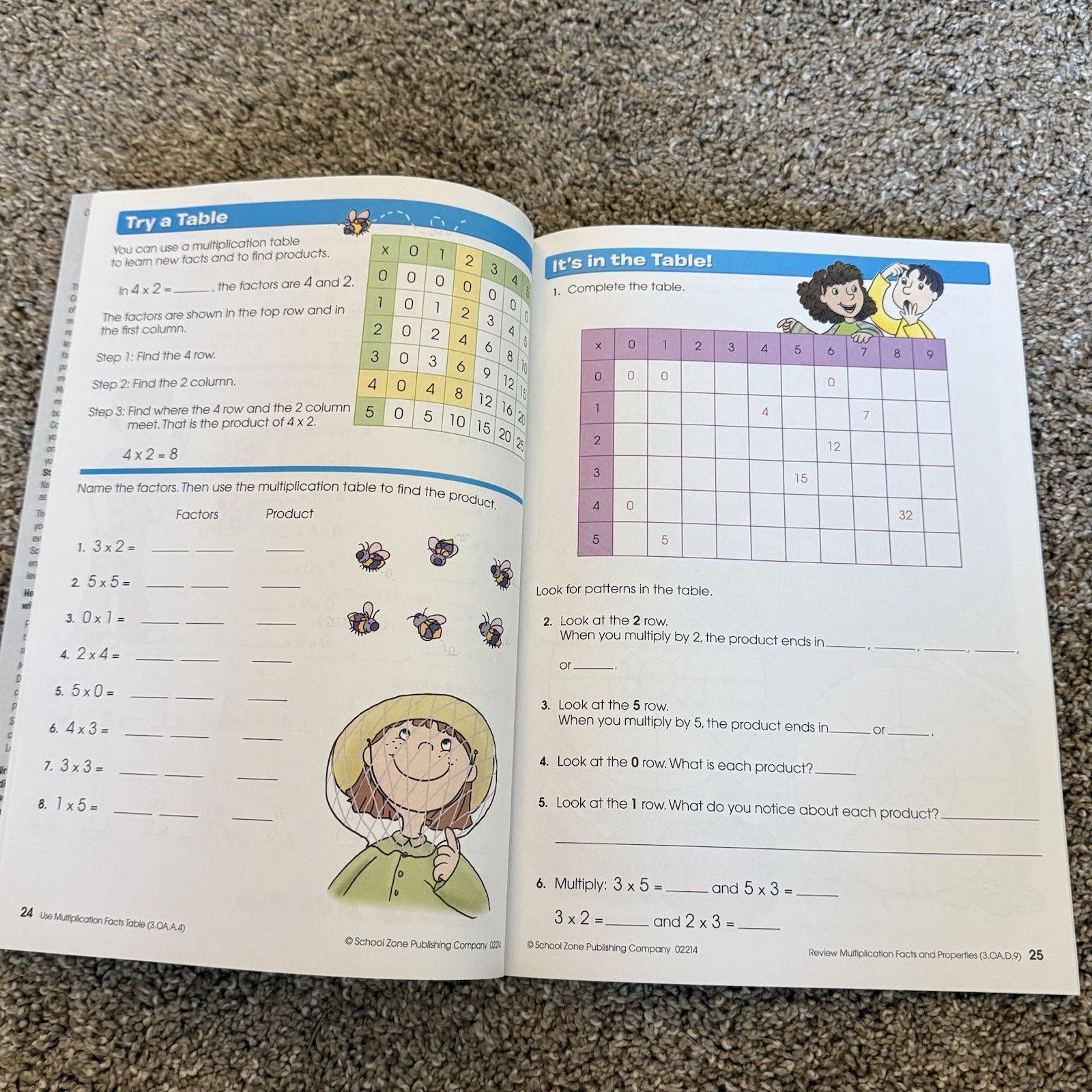 Multiplication Facts Made Easy Workbook Grade 3-4 New Paperback Book