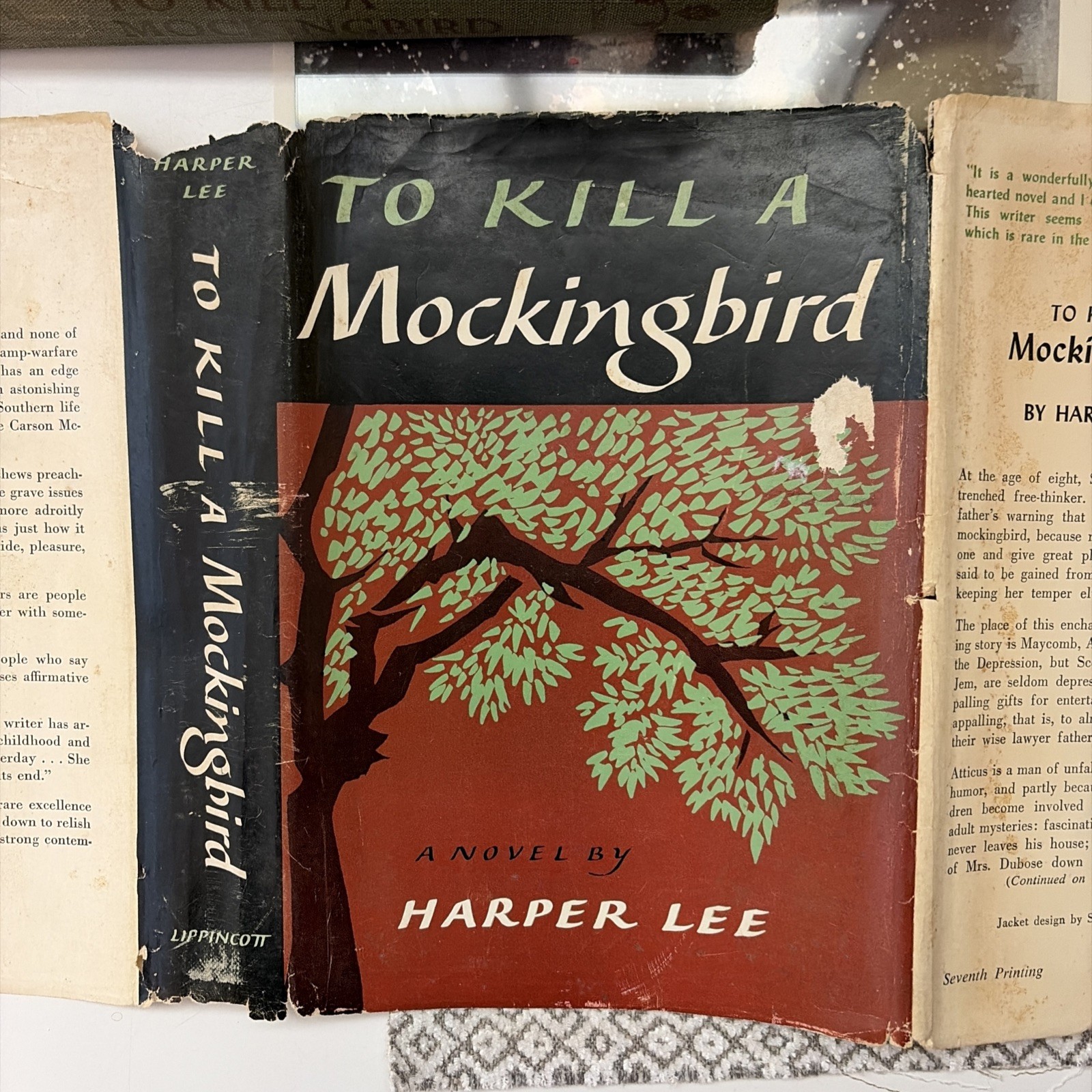 To Kill a Mockingbird Harper Lee BCE w/ Early 7th Printing DJ 1961 Good+