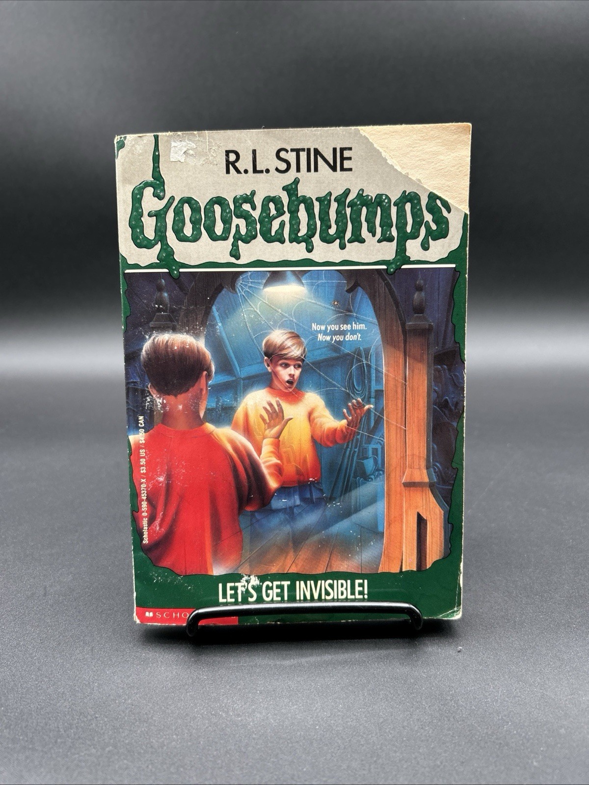 Goosebumps #6 Let&rsquo;s Get Invisible! Unnumbered 1st Print Book R.L. Stine