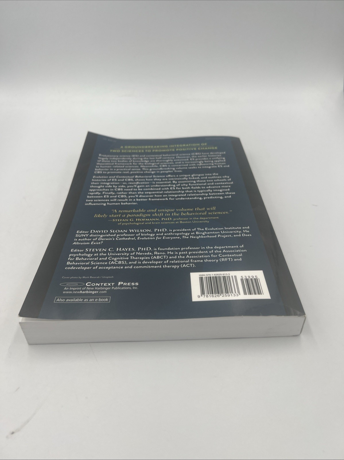Evolution and Contextual Behavioral Science