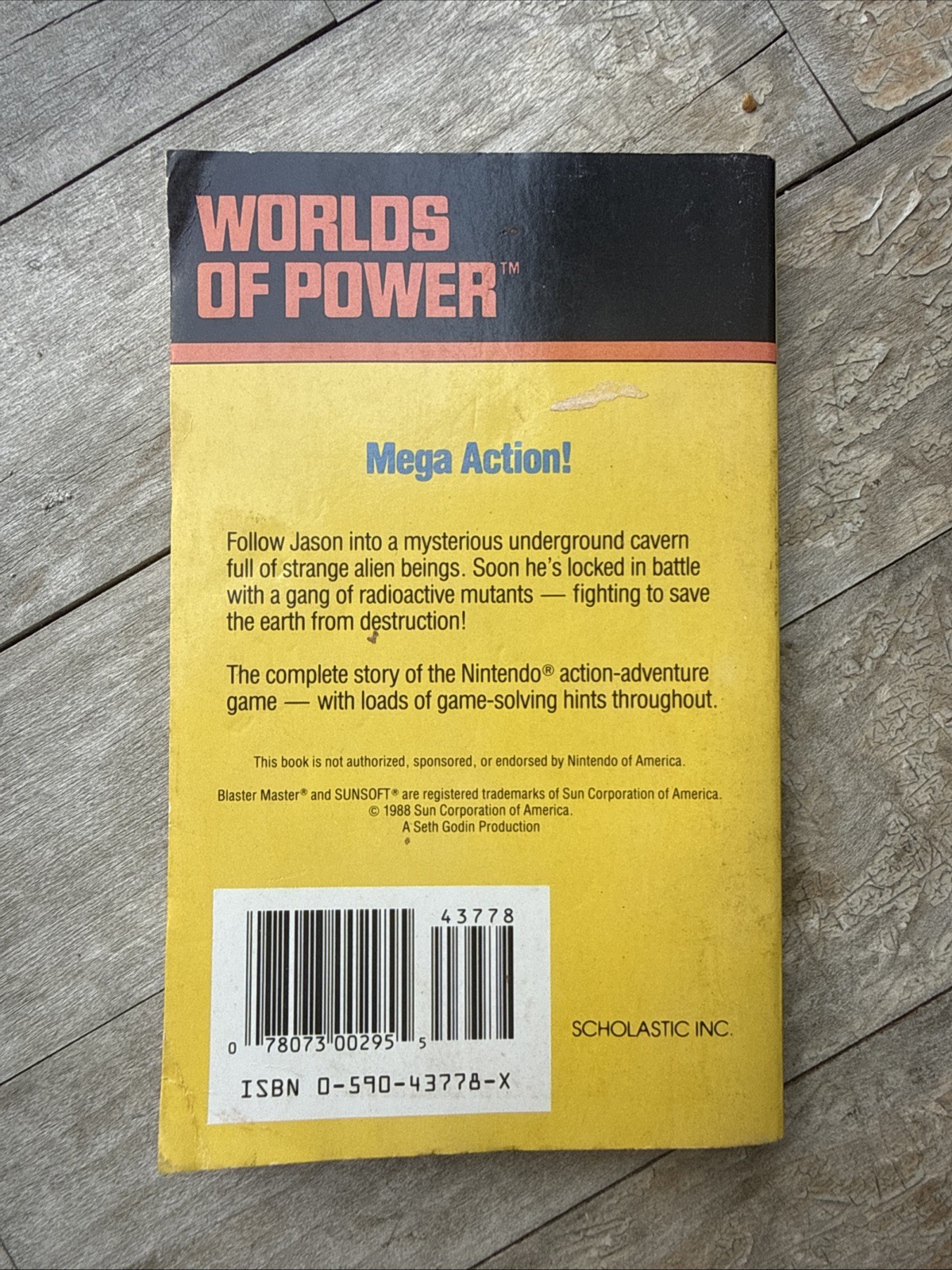 Blaster Master : Worlds of Power #1 1990 Scholastic 1st Print F.X. Nine NES