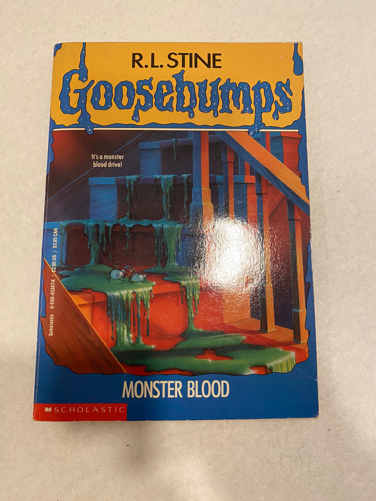 Goosebumps Unnumbered Monster Blood 2nd Print / 1st Ed VG Cond RL Stine