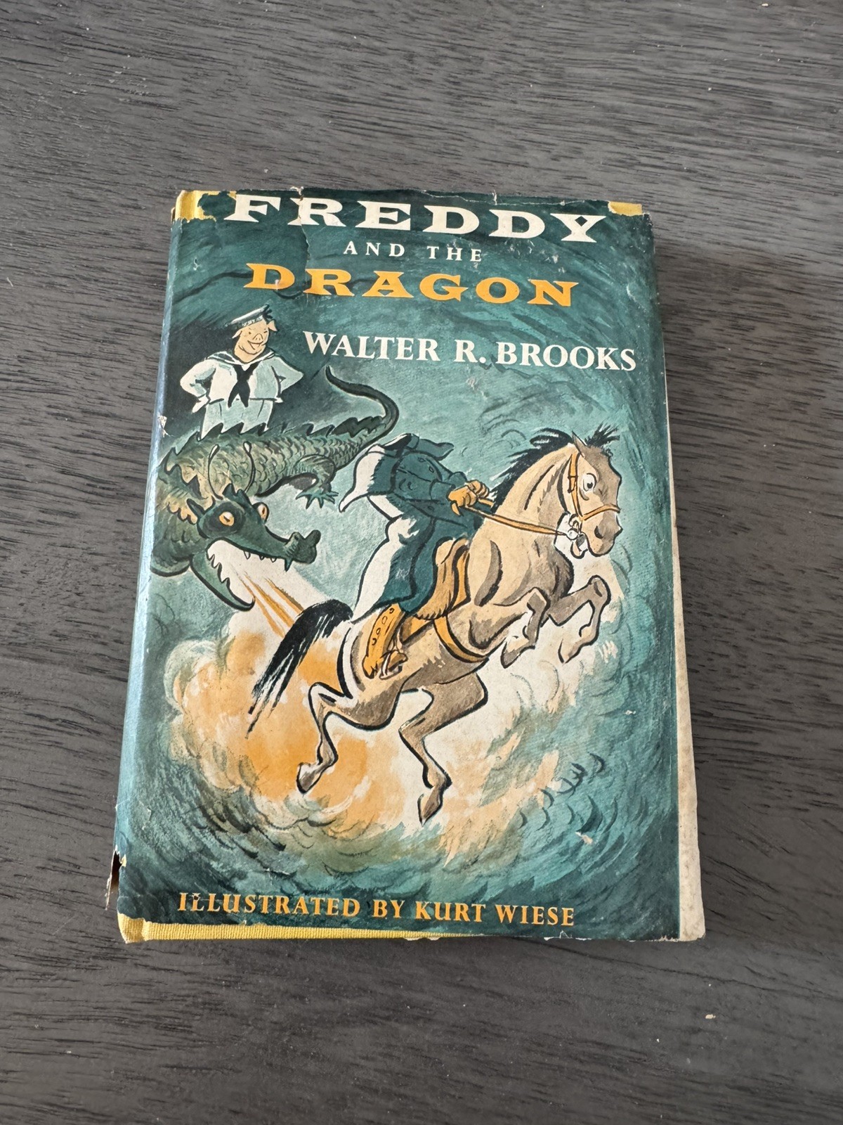 Freddy and the Dragon Walter R Brooks 1958 First Edition HC DJ Kurt Wiese