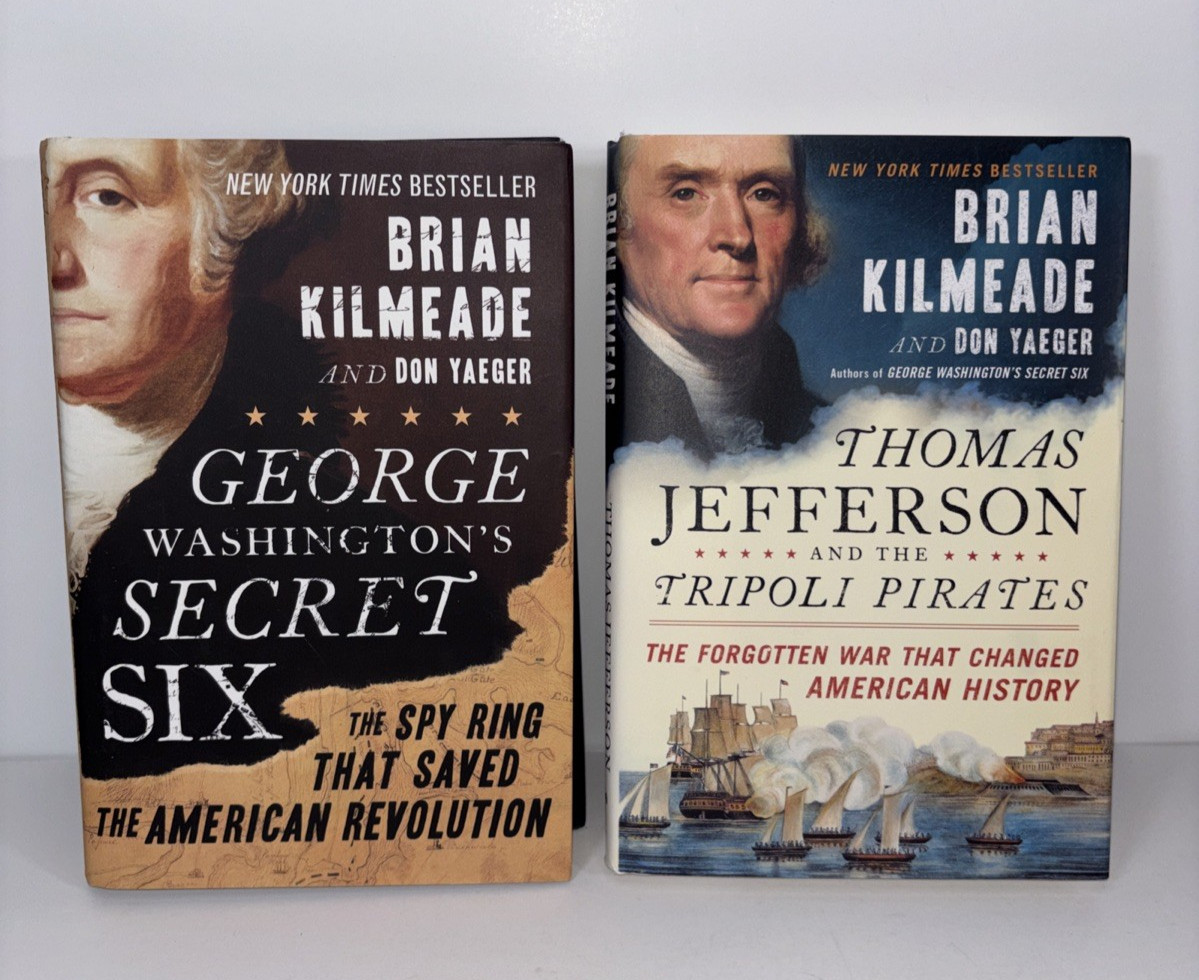 Lot of 2 Brian Kilmeade HC Books GW&rsquo;s Secret Six & TJ&rsquo;s Tripoli Pirates EUC