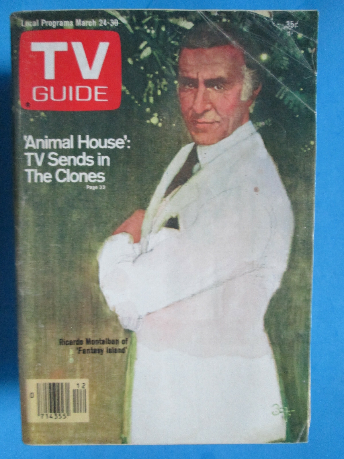 TV GUIDE 1979 March 24-30 FANTASY ISLAND Ricard Mantalban cover vintage magazine