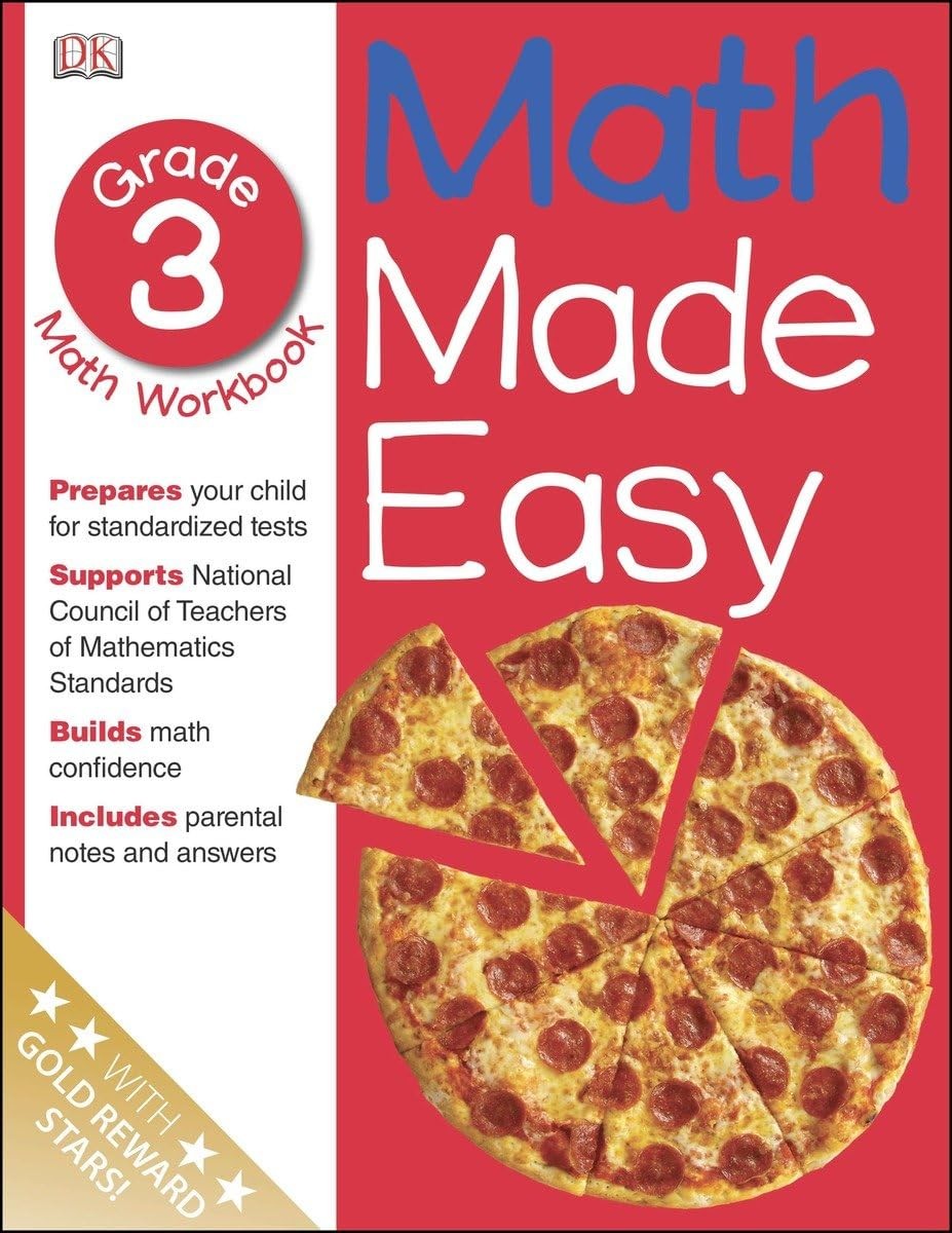 Math Made Easy: Third Grade Workbook (Math Made Easy) – paperback DK