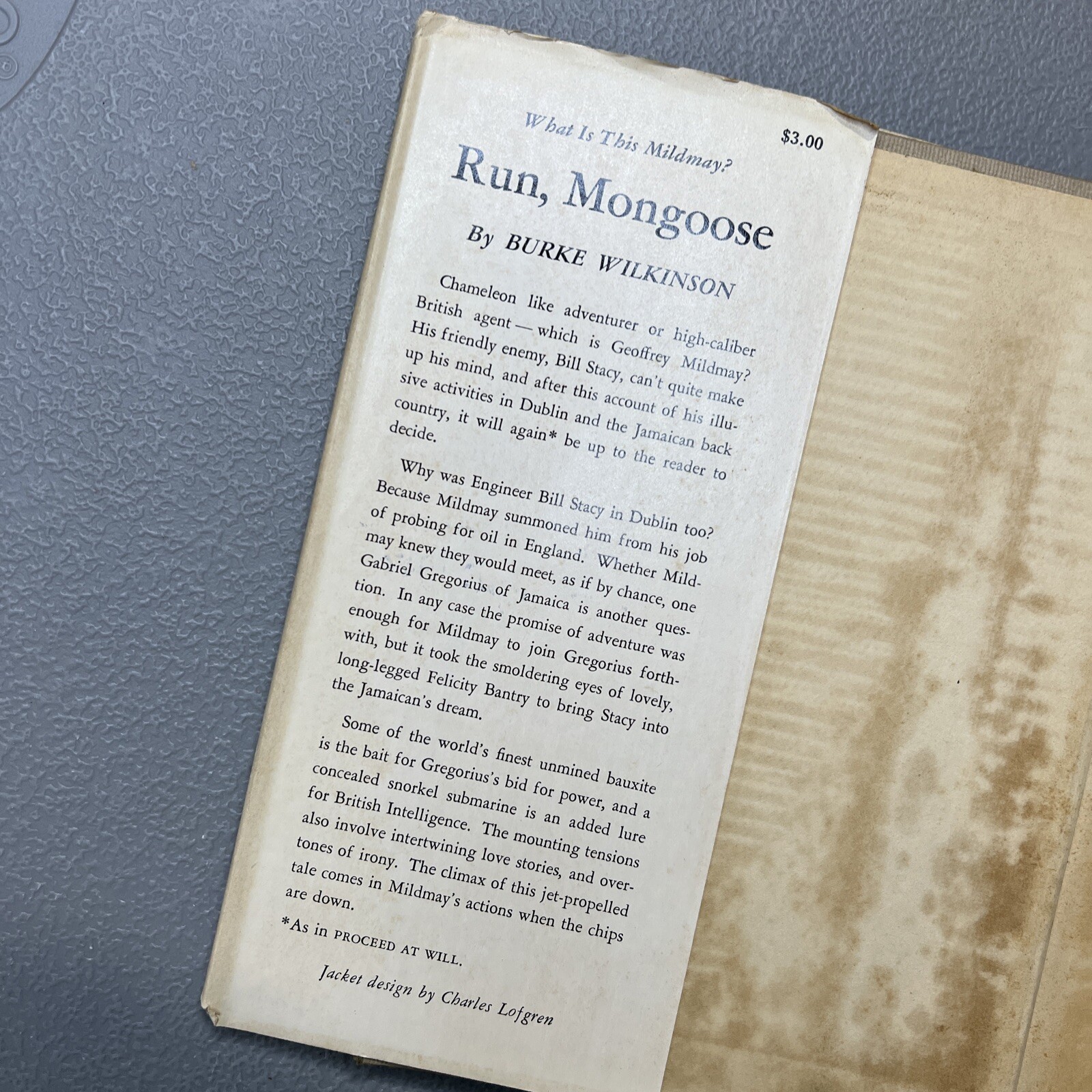 Run, Mongoose SIGNED Burke Wilkinson 1950 Suspense Novel Harvard Alumnus