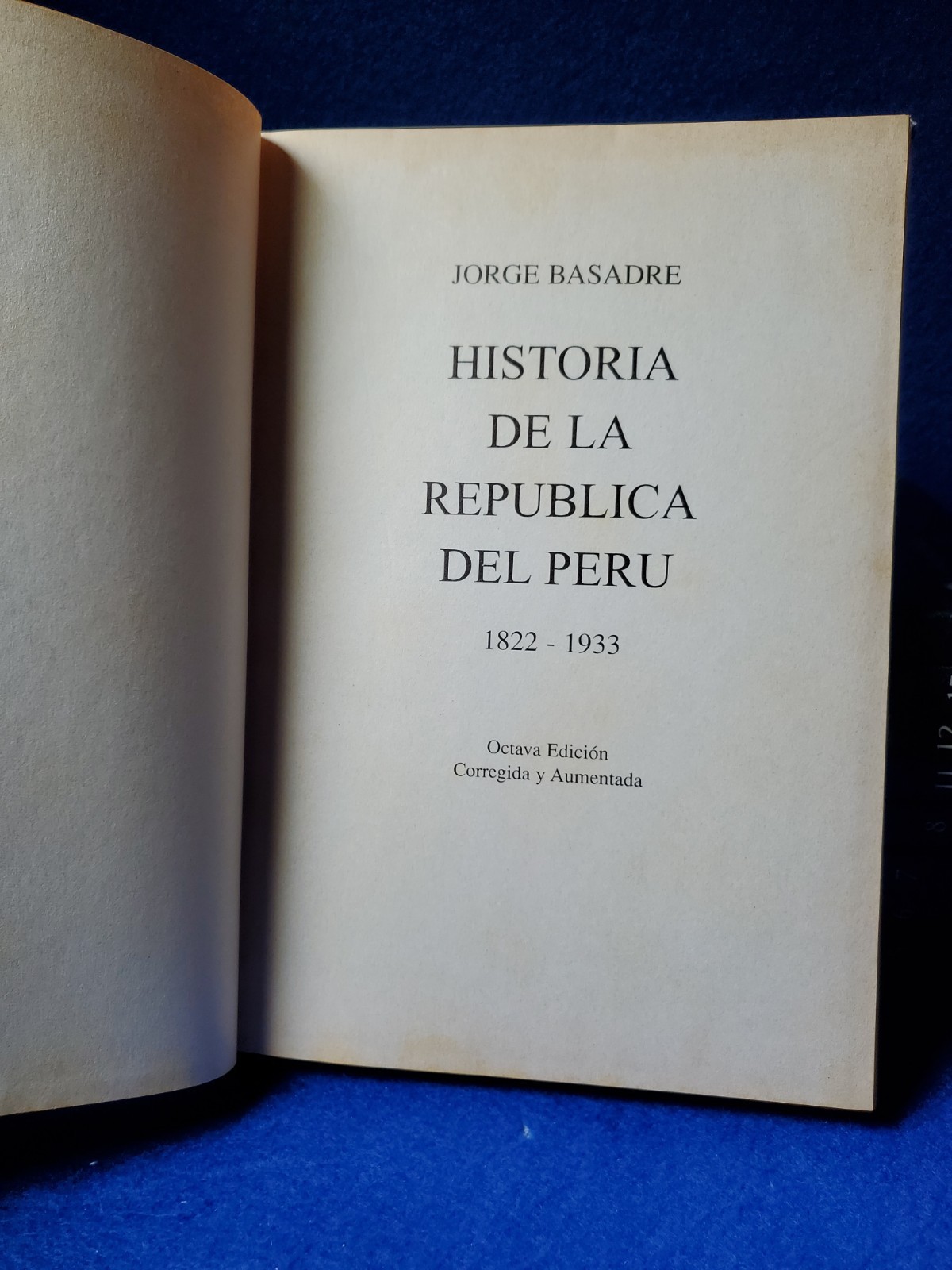 Jorge Basadre Historia de la República del Perú 16 Vol Set 8th Ed La República