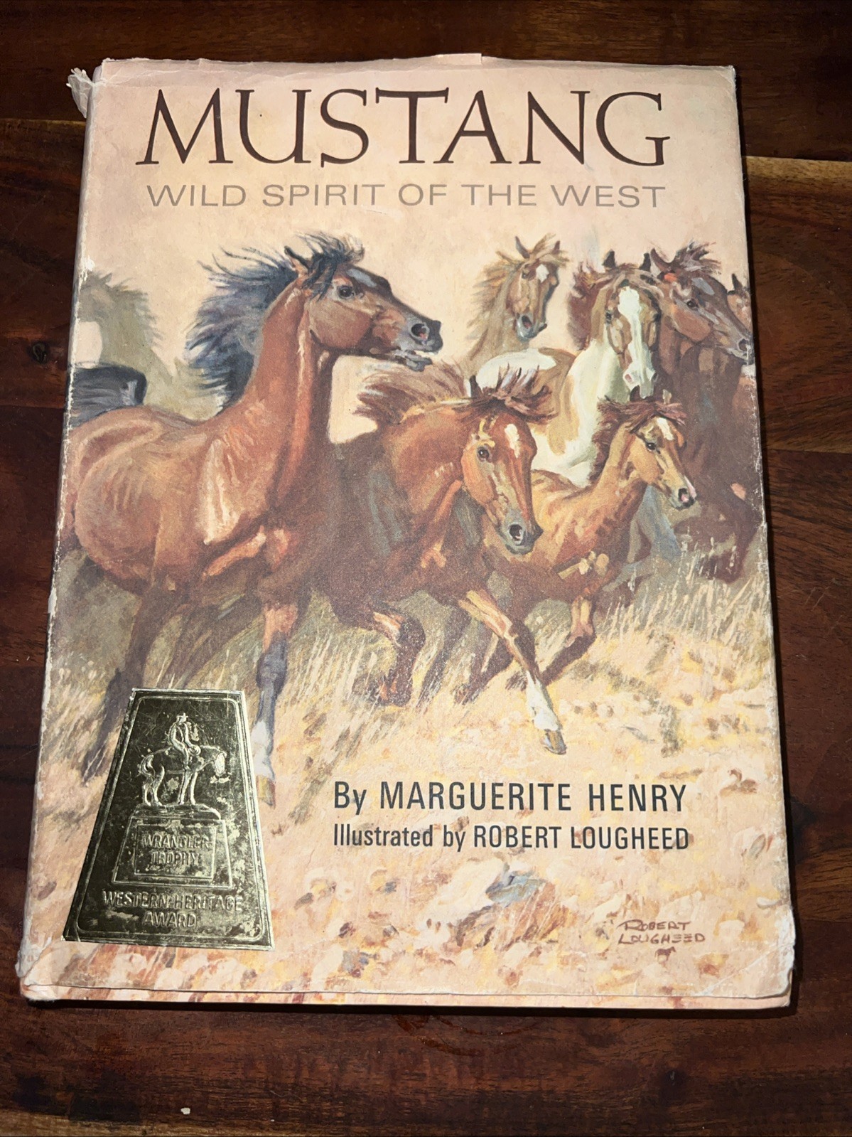 Mustang Wild Spirit of the West by Marguerite Henry 1966 2nd Printing HC/DJ