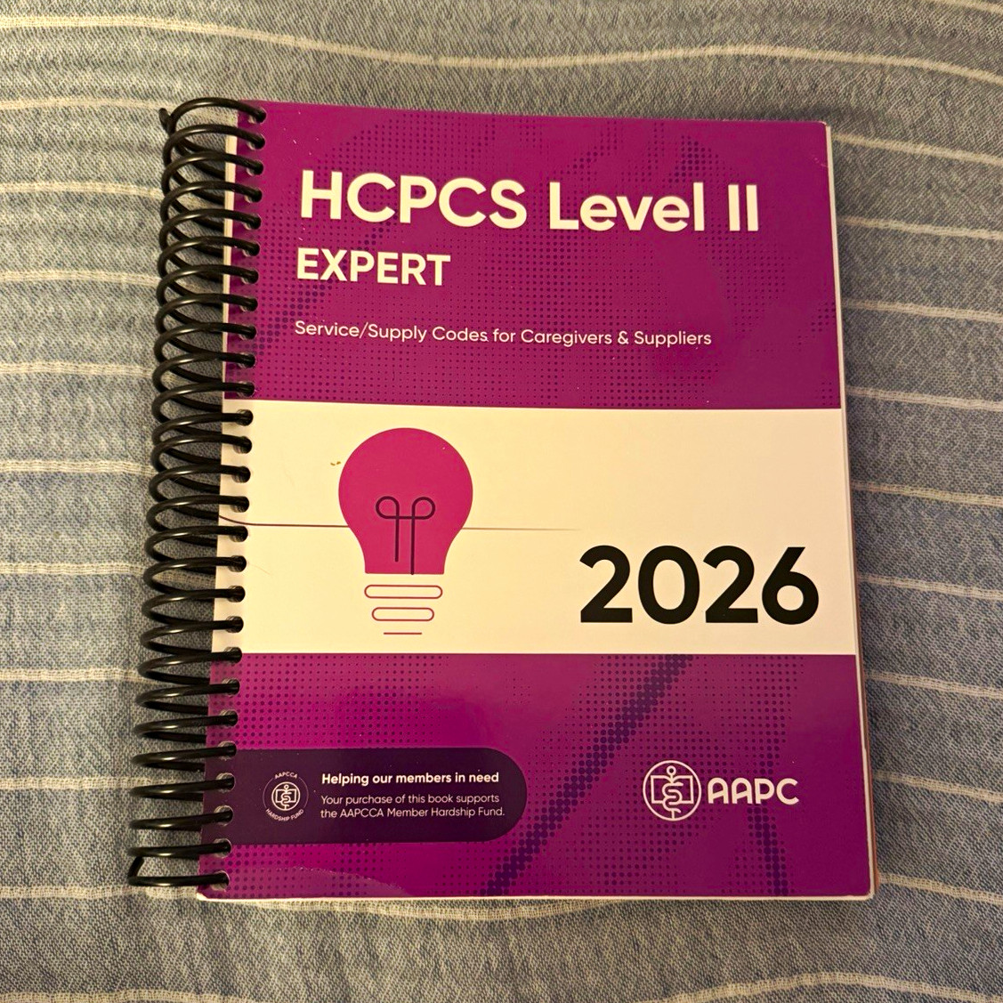 AAPC 2026 HCPCS Level II Expert Spiral Bound Medical Coding Textbook