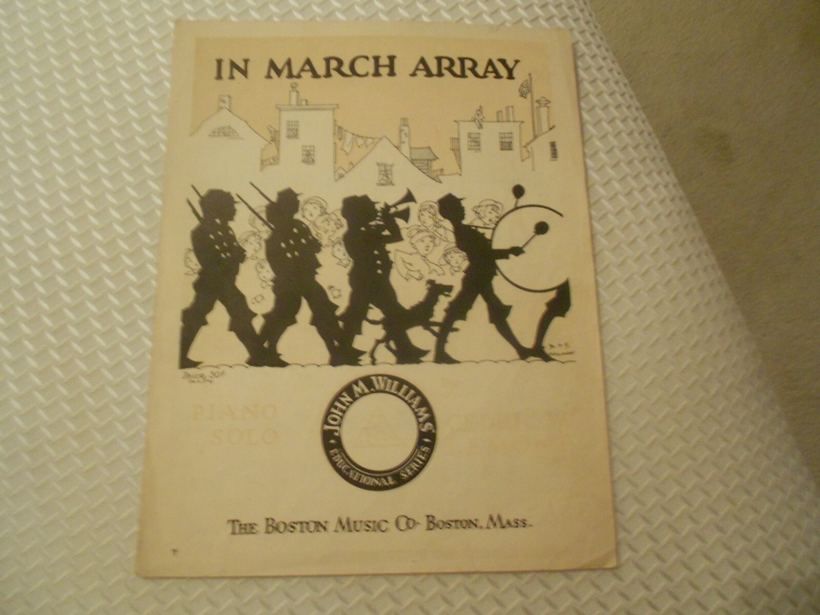 in march array sheet music boston music-1931 g+