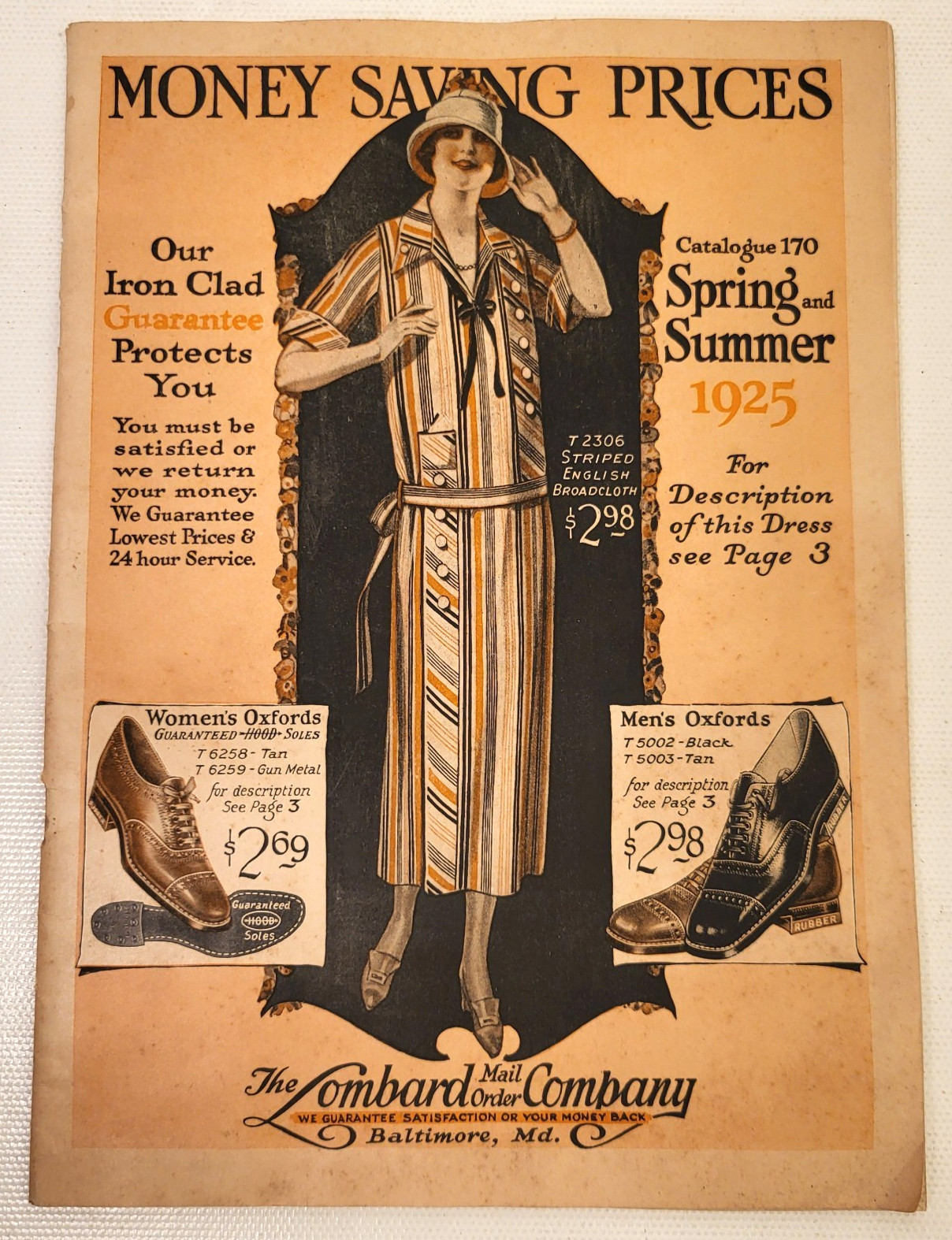 Spring Summer 1925 The Lombard Co. Baltimore MD. Illus. Clothing & Shoe Catalog