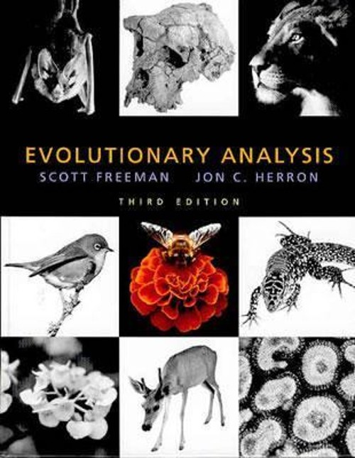 Evolutionary Analysis Hardcover Scott, Herron, Jon C. Freeman