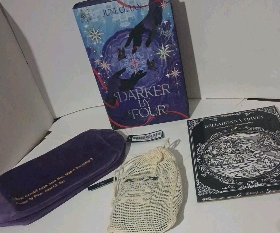 FairyLoot April 2024 Darker By Four Full Box w/ Fourth Wing Overlays & more New