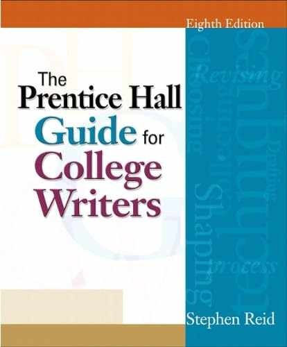 Prentice Hall Guide for College – Hardcover, by Reid Stephen – Acceptable n