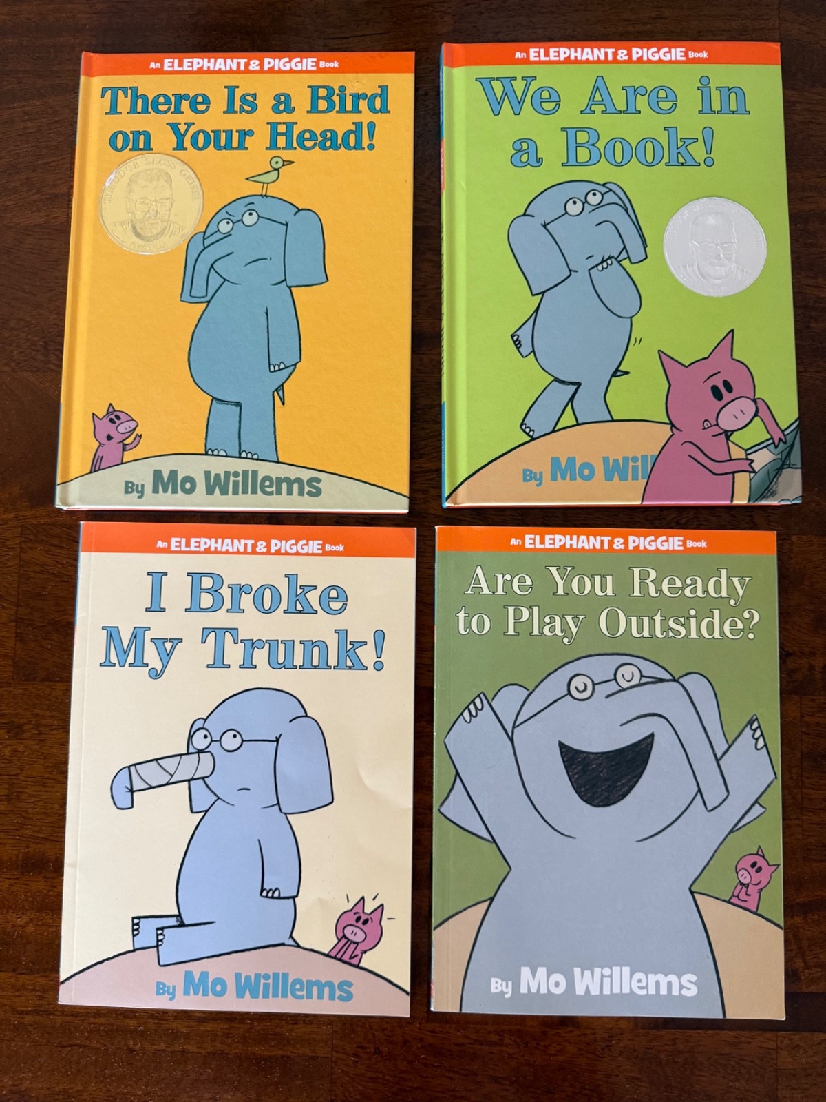 Elephant and Piggie Books Lot of 4 by Mo Willems 2 hardcover and 2 paperback