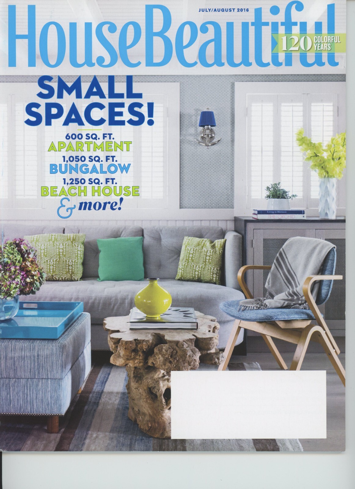 HOUSE BEAUTIFUL Magazine: July/August 2016, Fine Interior Decorating, 102 Pages