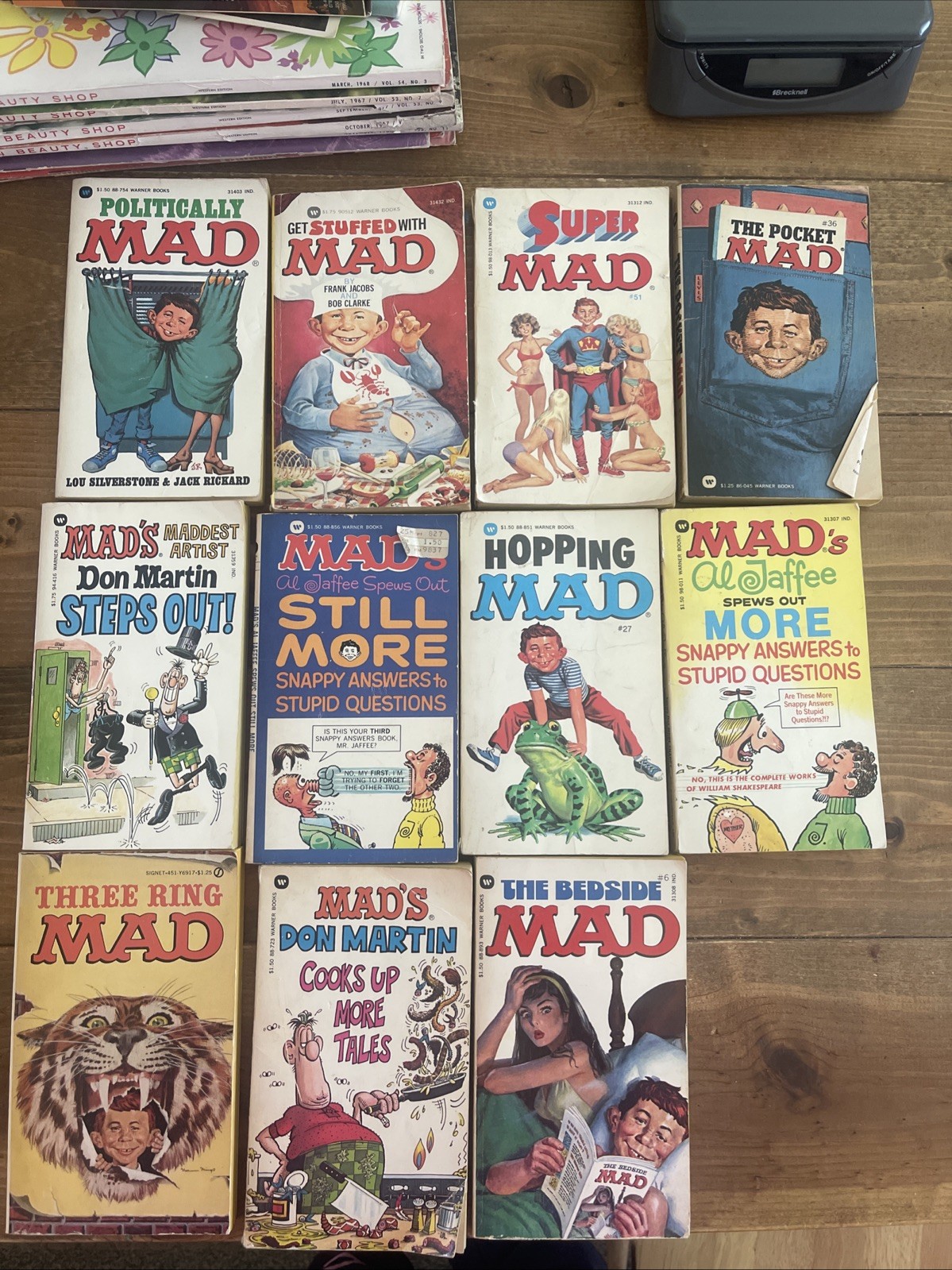 MAD Magazine Paperback Books Lot 11 1970s