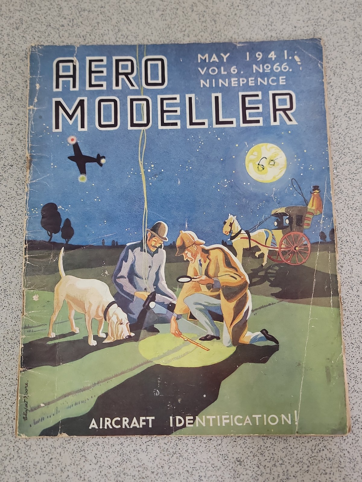 Vintage AeroModeller Magazine May 1941 – Vol 6 No.66 – Sherlock Holmes Cover